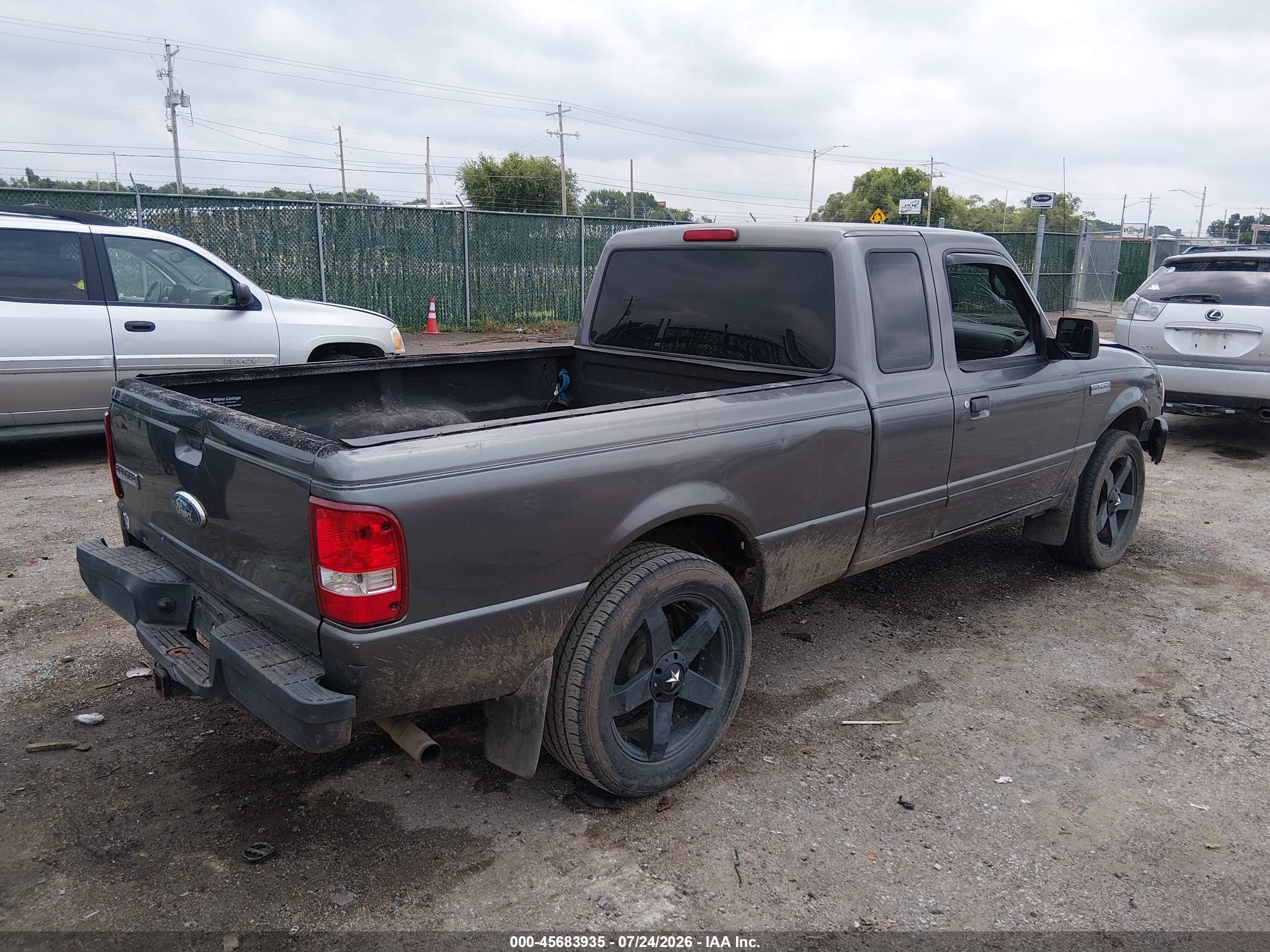 2007 Ford Ranger Stx/xl/xlt Gray vin: 1FTYR14D07PA95043