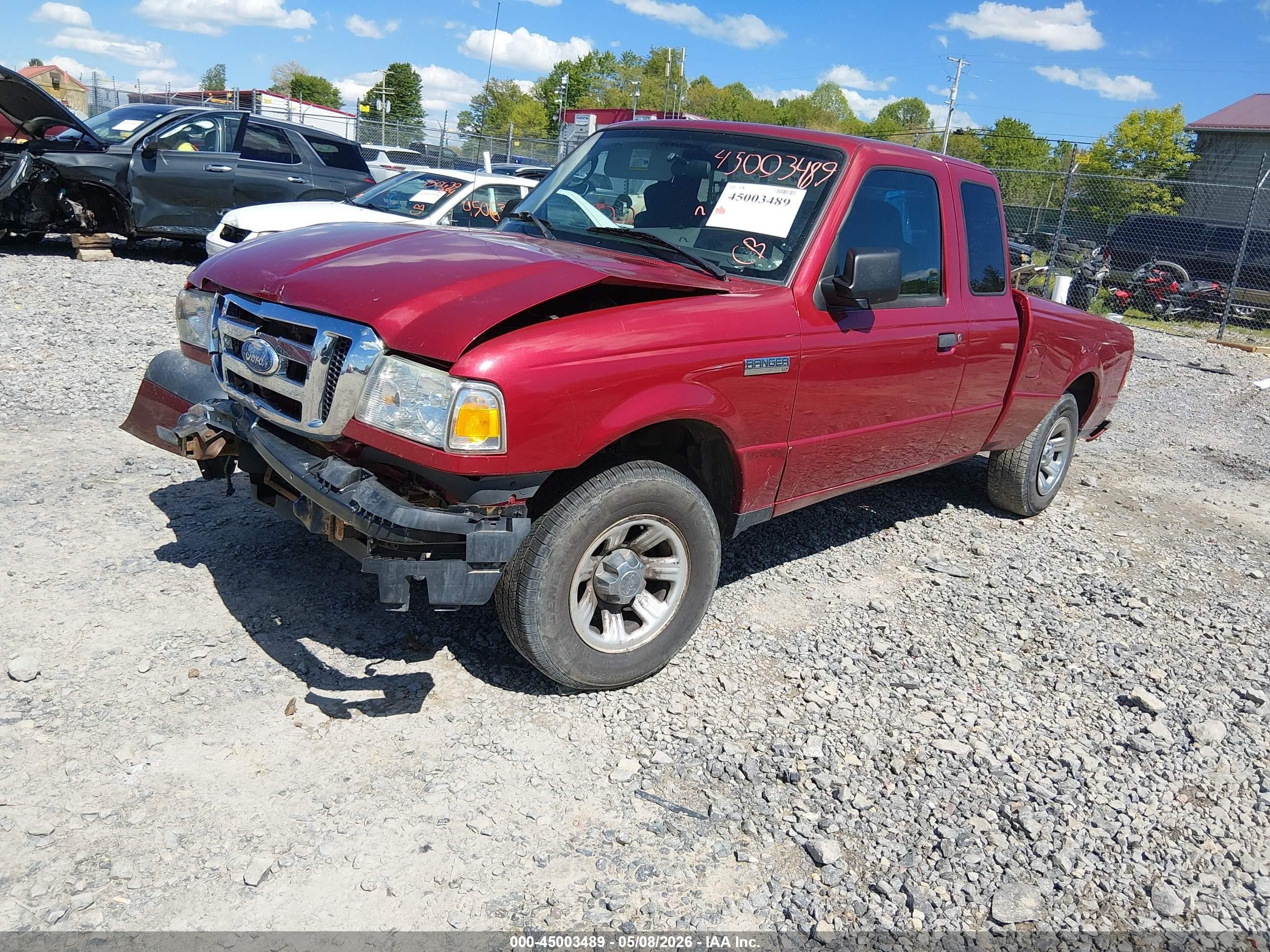 2009 Ford Ranger Xl/xlt Red vin: 1FTYR14D09PA14772