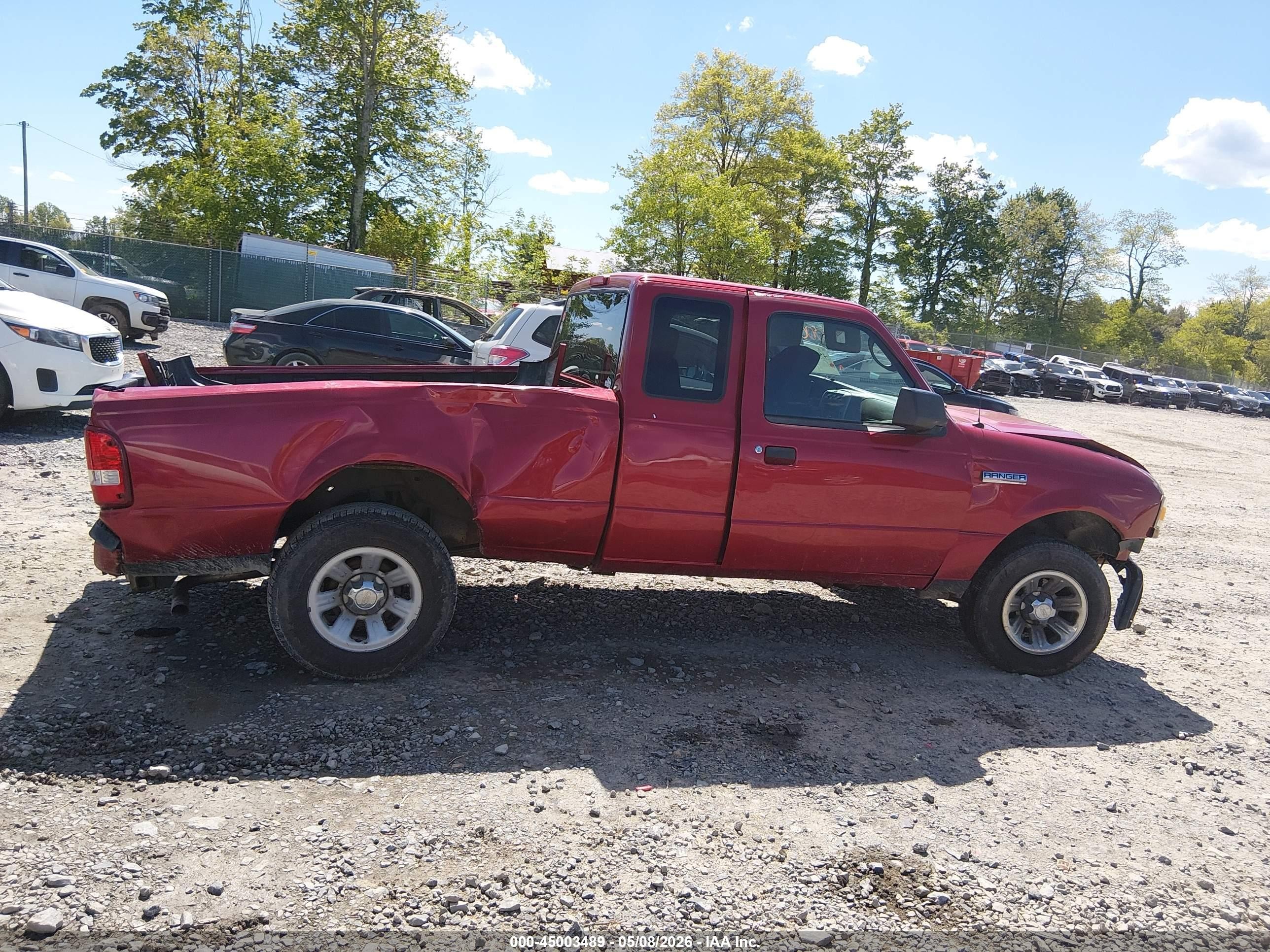 2009 Ford Ranger Xl/xlt Red vin: 1FTYR14D09PA14772
