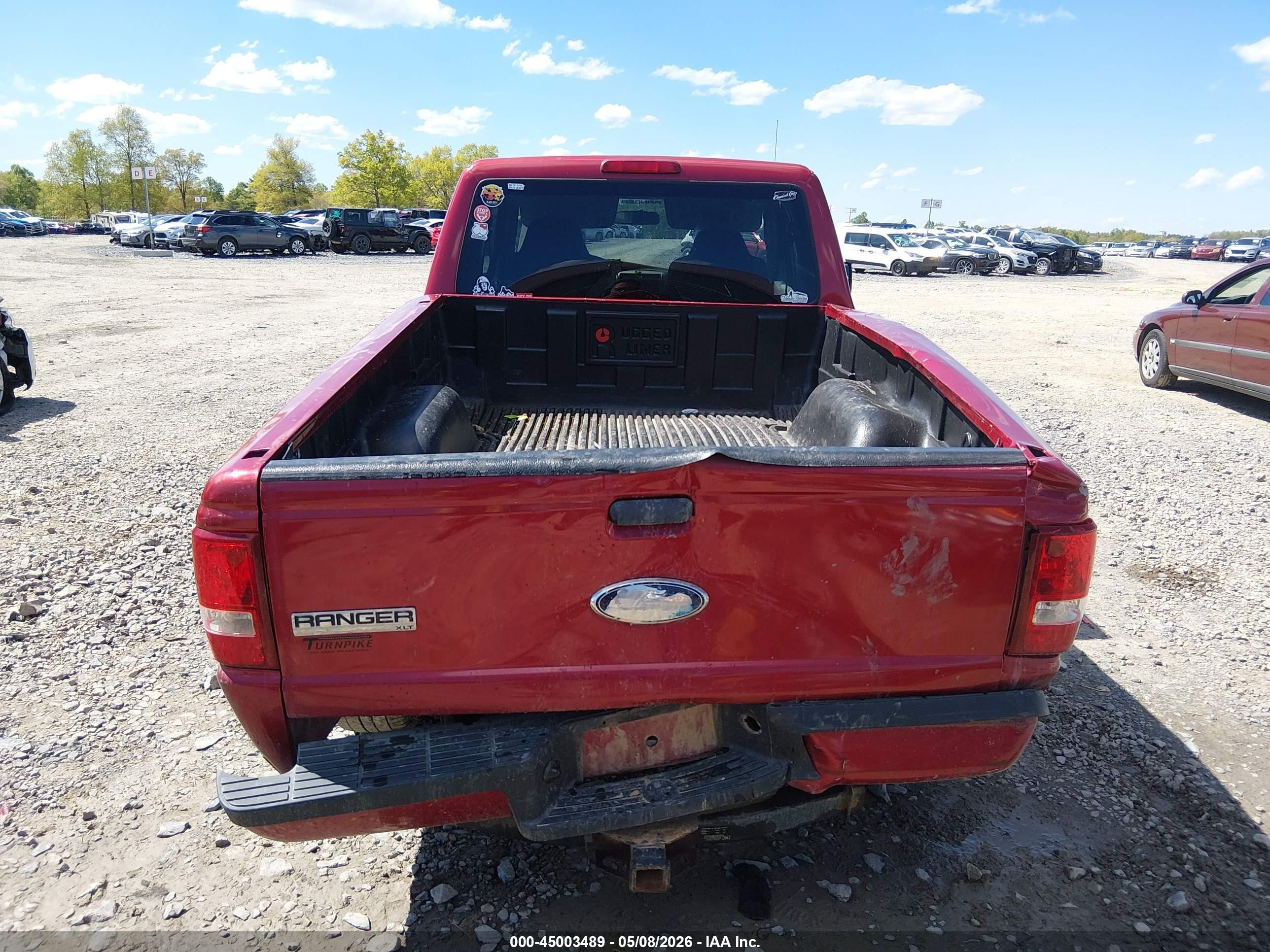 2009 Ford Ranger Xl/xlt Red vin: 1FTYR14D09PA14772