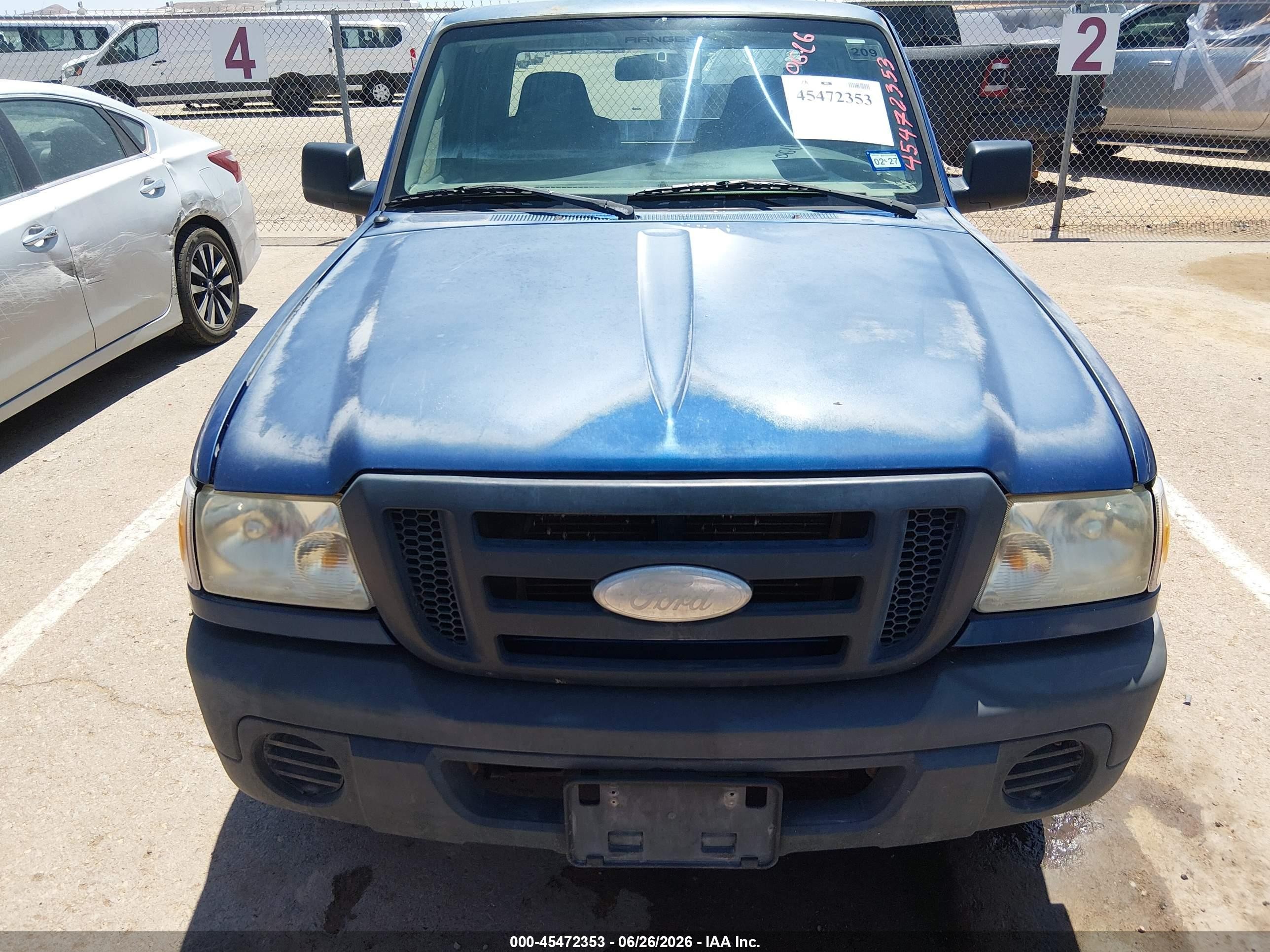 2009 Ford Ranger Xl/xlt Blue vin: 1FTYR14D09PA19275