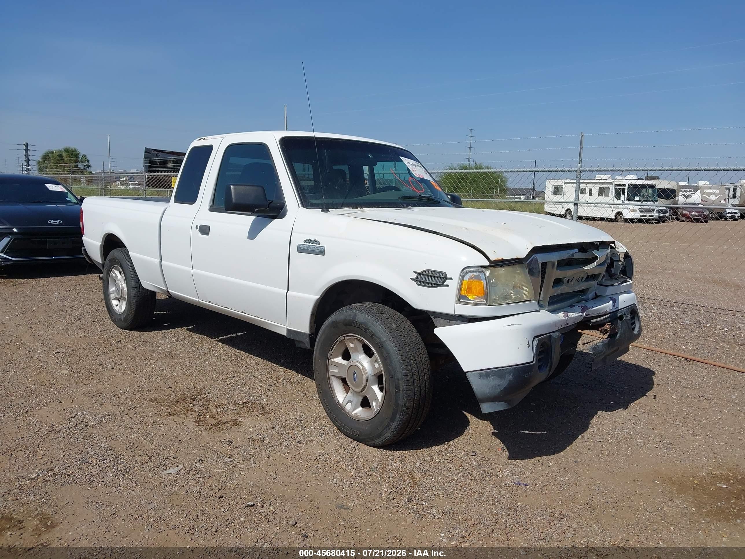2009 Ford Ranger Xl/xlt Белый vin: 1FTYR14D09PA20216