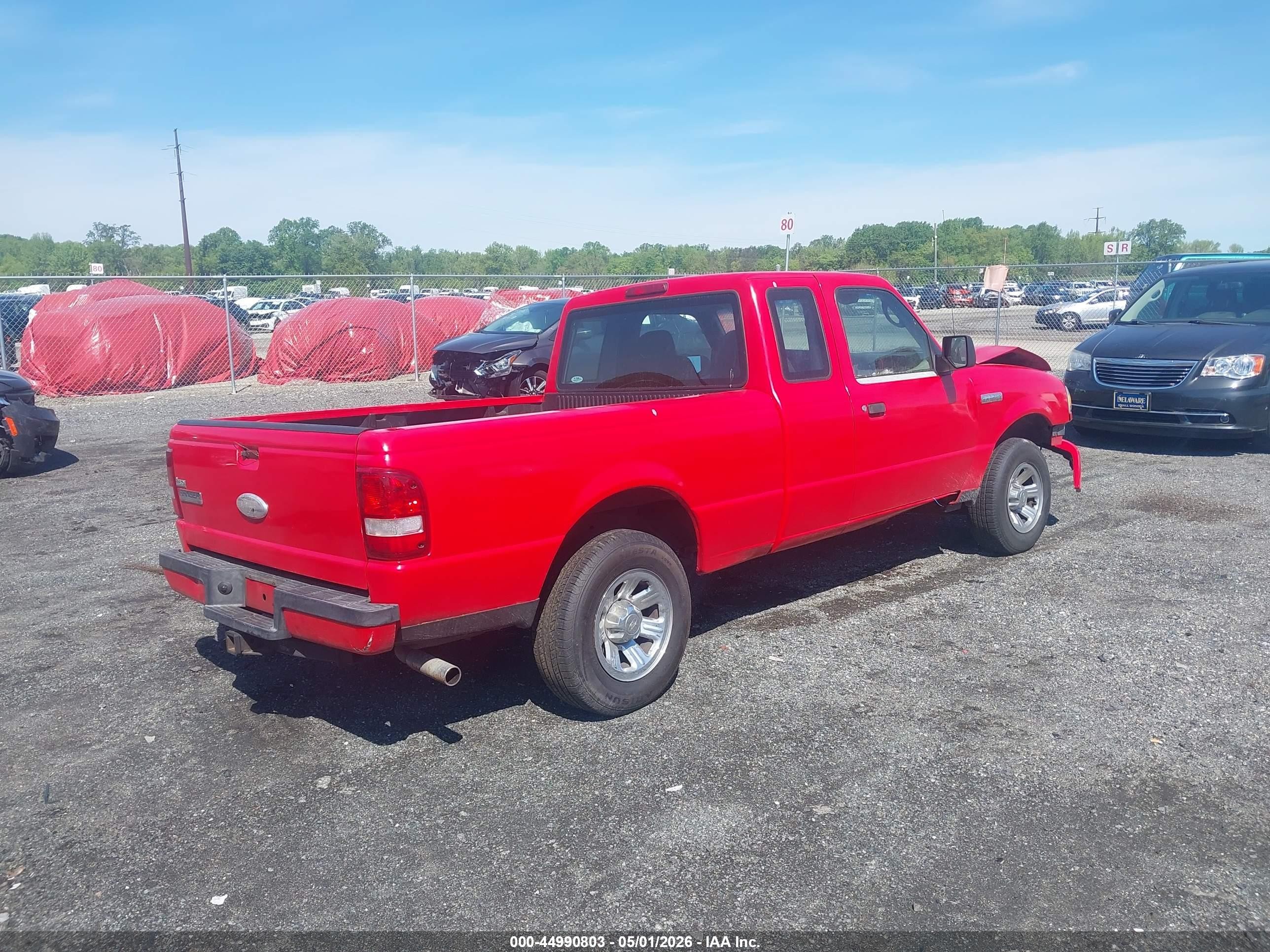 2009 Ford Ranger Xl/xlt Red vin: 1FTYR14D09PA23276