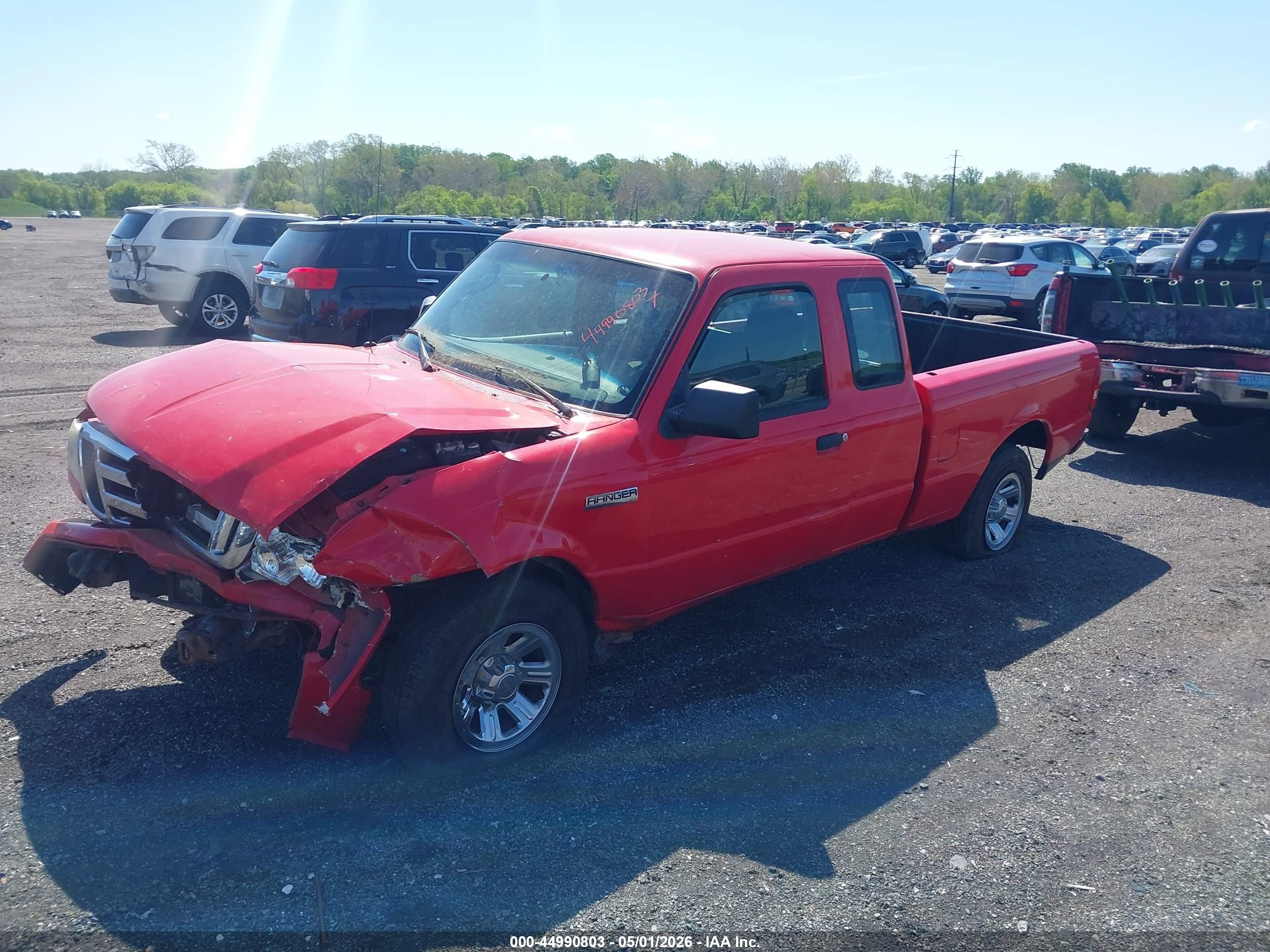 2009 Ford Ranger Xl/xlt Red vin: 1FTYR14D09PA23276