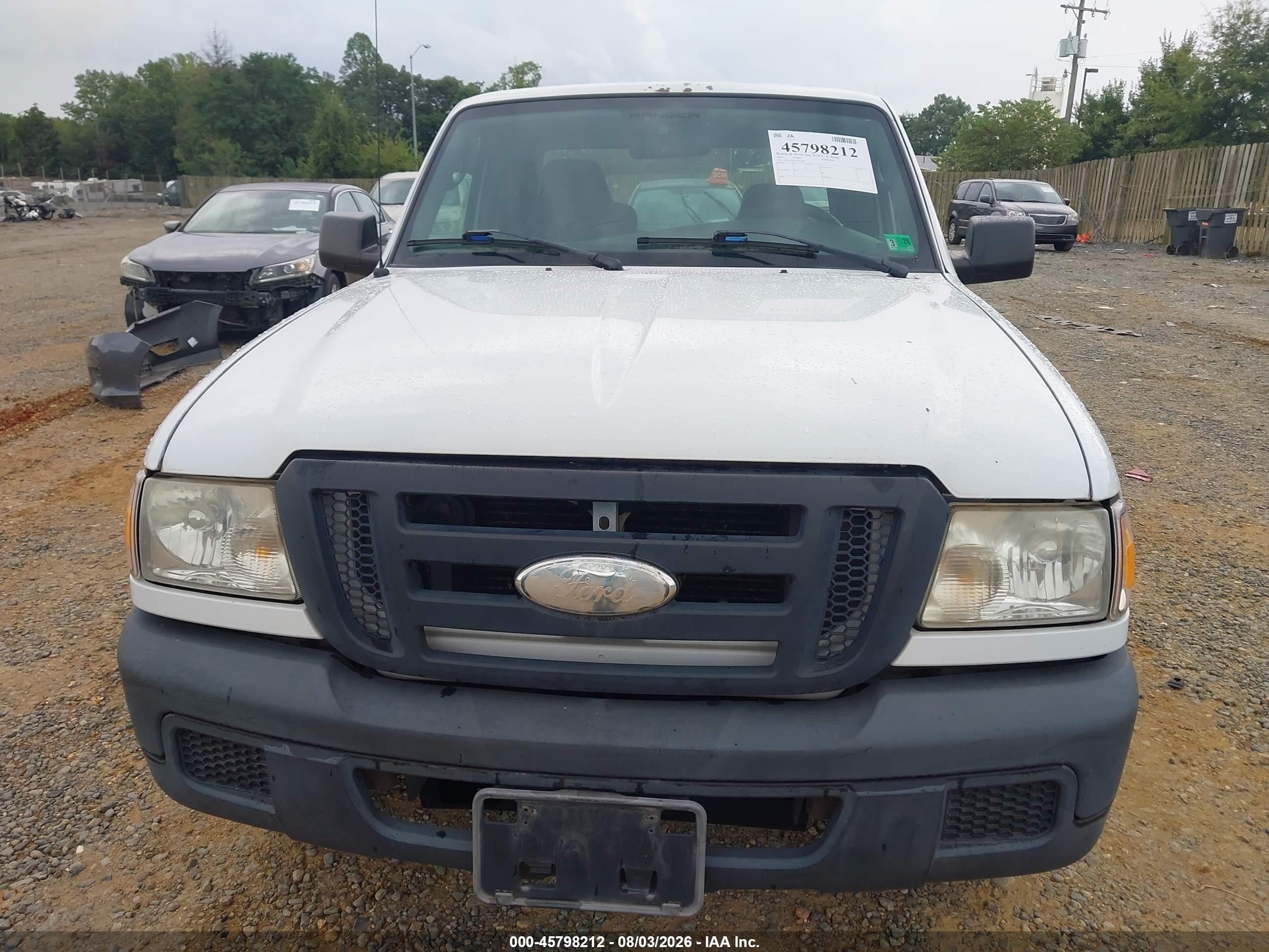 2007 Ford Ranger Stx/xl/xlt White vin: 1FTYR14D27PA51268