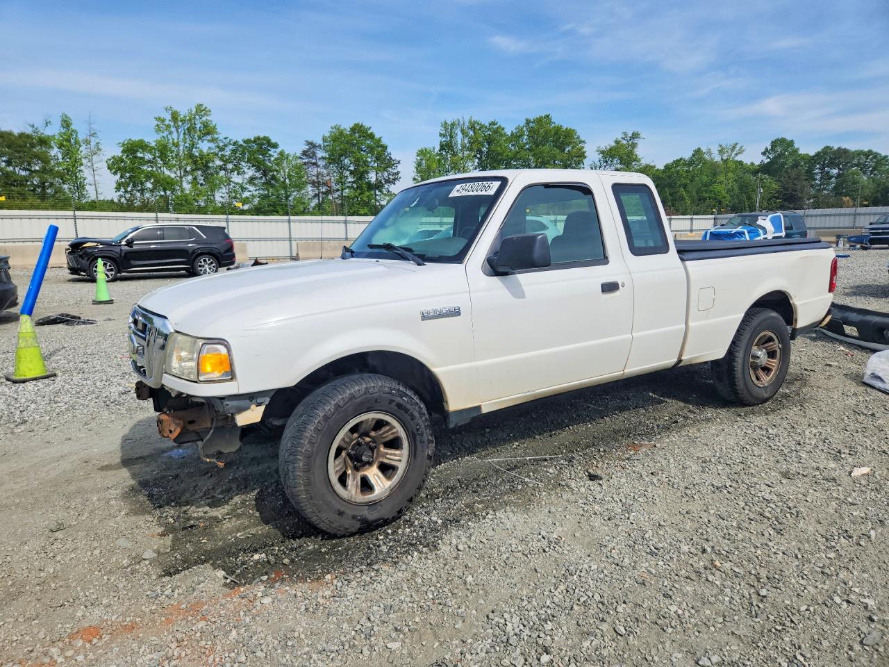 2009 Ford Ranger Super Cab White vin: 1FTYR14D29PA20671