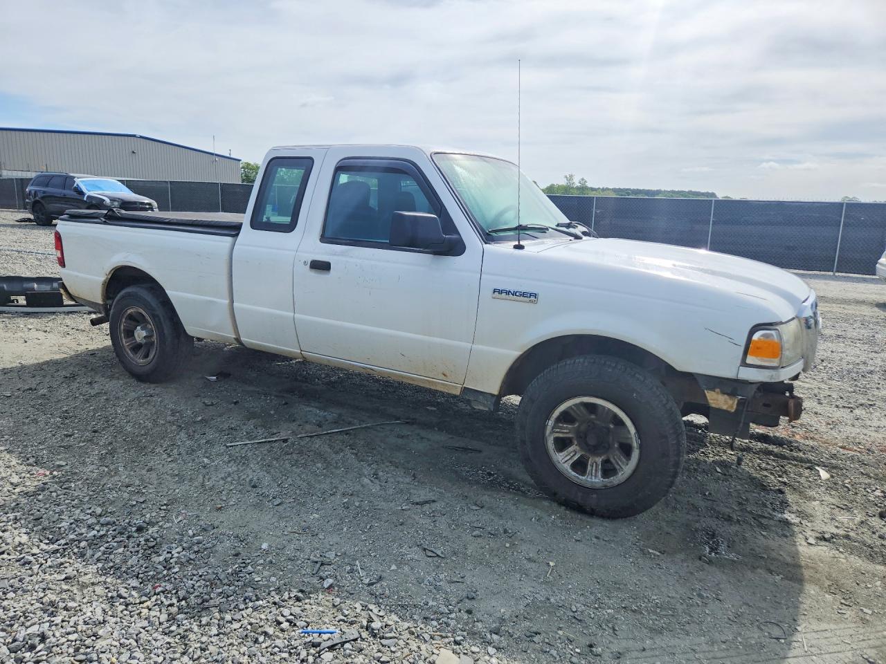 2009 Ford Ranger Super Cab White vin: 1FTYR14D29PA20671