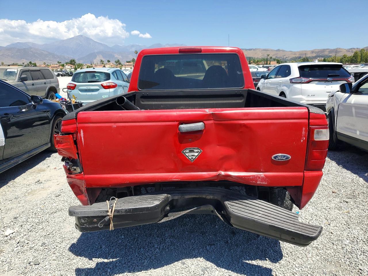 2001 Ford Ranger Super Cab Red vin: 1FTYR14D31PB74813