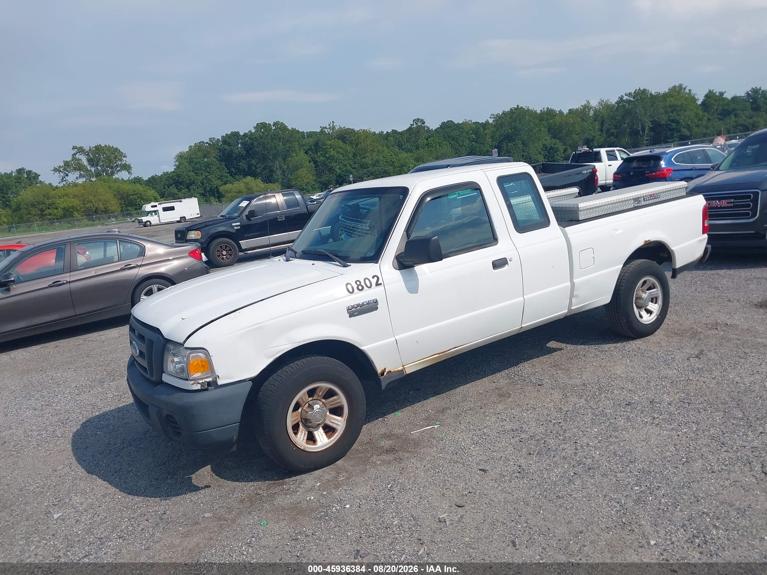 2008 Ford Ranger Xl/xlt White vin: 1FTYR14D38PA53113