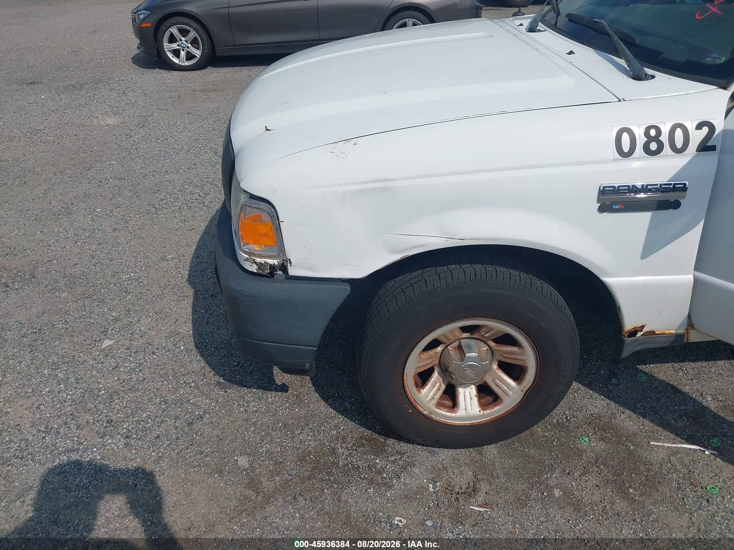 2008 Ford Ranger Xl/xlt White vin: 1FTYR14D38PA53113