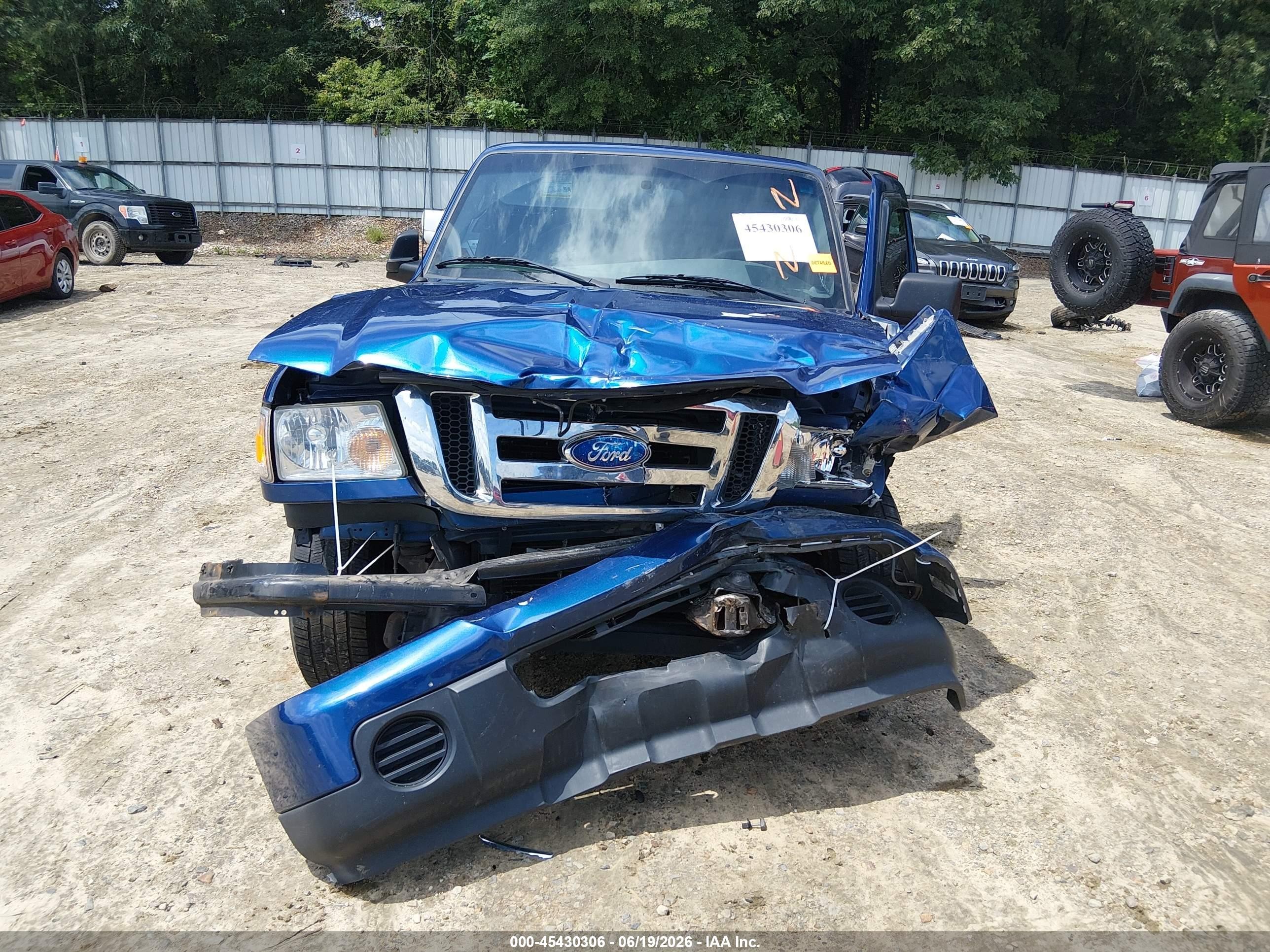 2008 Ford Ranger Xl/xlt Blue vin: 1FTYR14D38PB04495