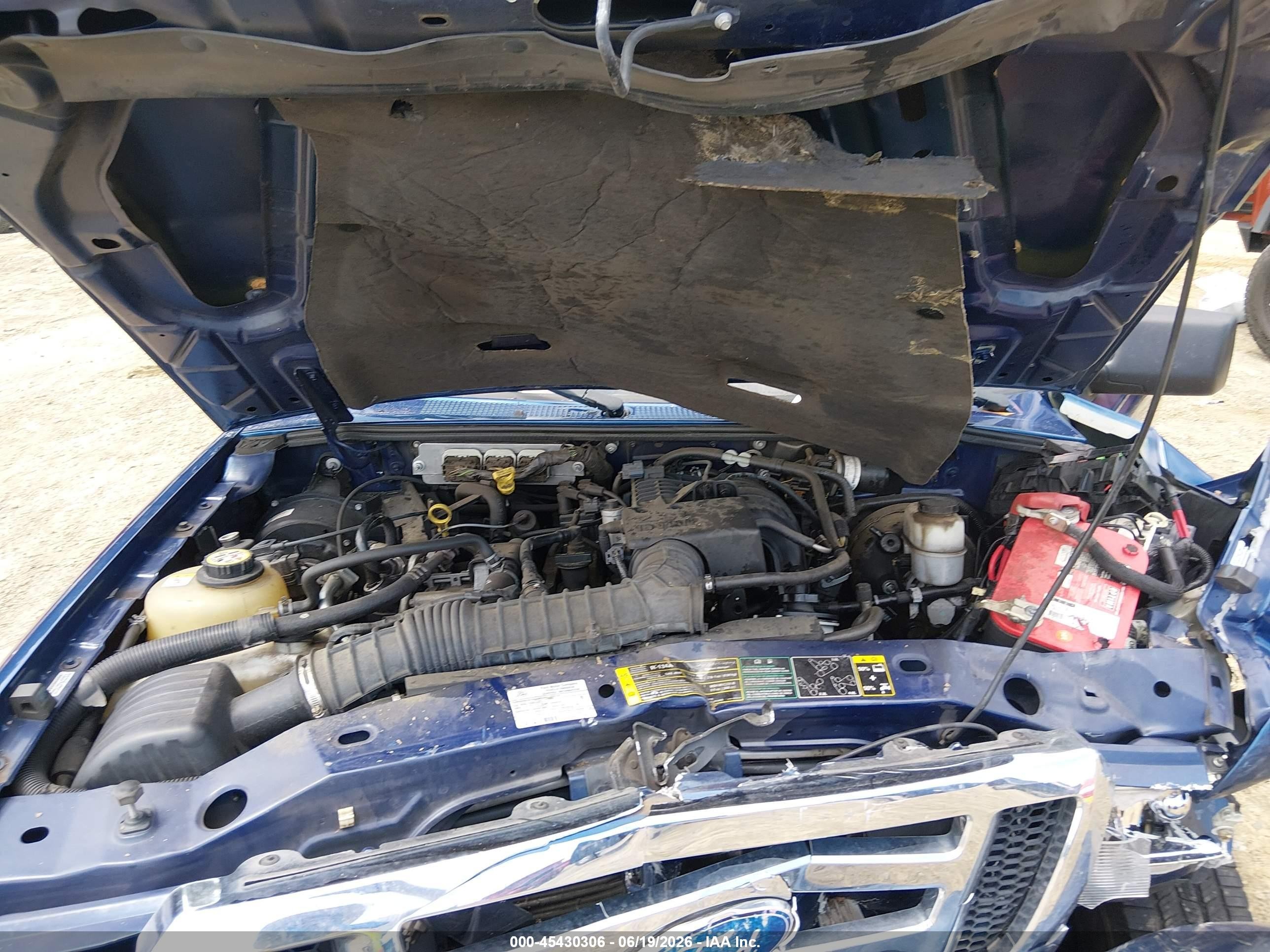2008 Ford Ranger Xl/xlt Blue vin: 1FTYR14D38PB04495