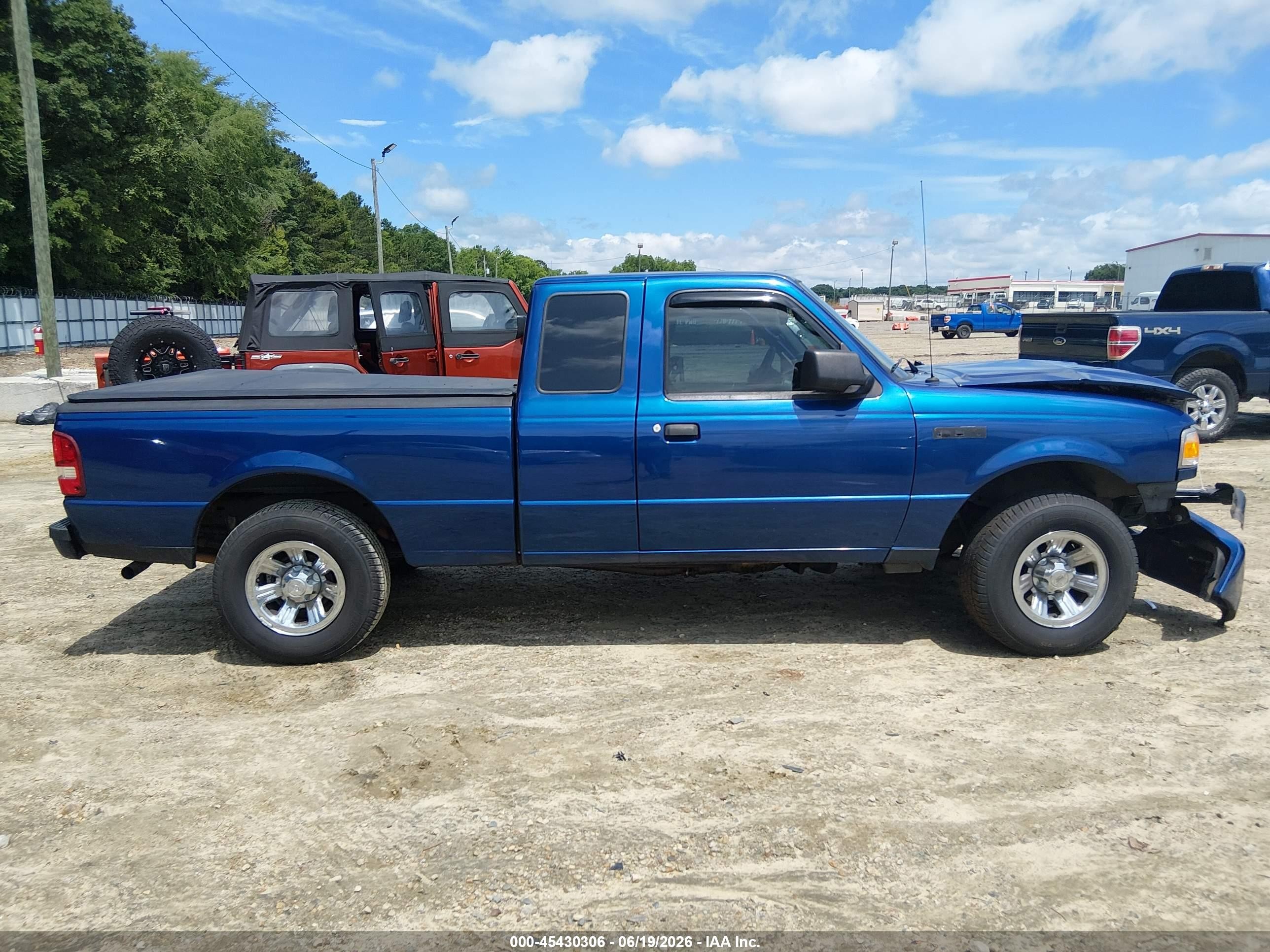 2008 Ford Ranger Xl/xlt Blue vin: 1FTYR14D38PB04495