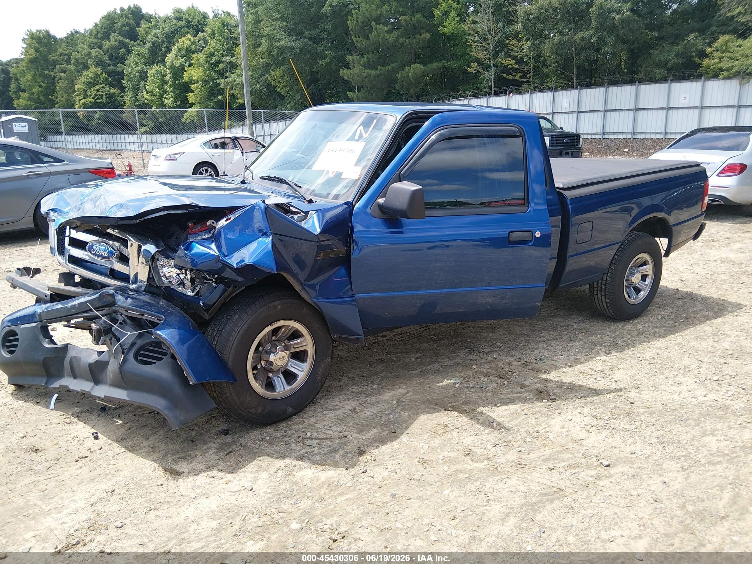 2008 Ford Ranger Xl/xlt Blue vin: 1FTYR14D38PB04495