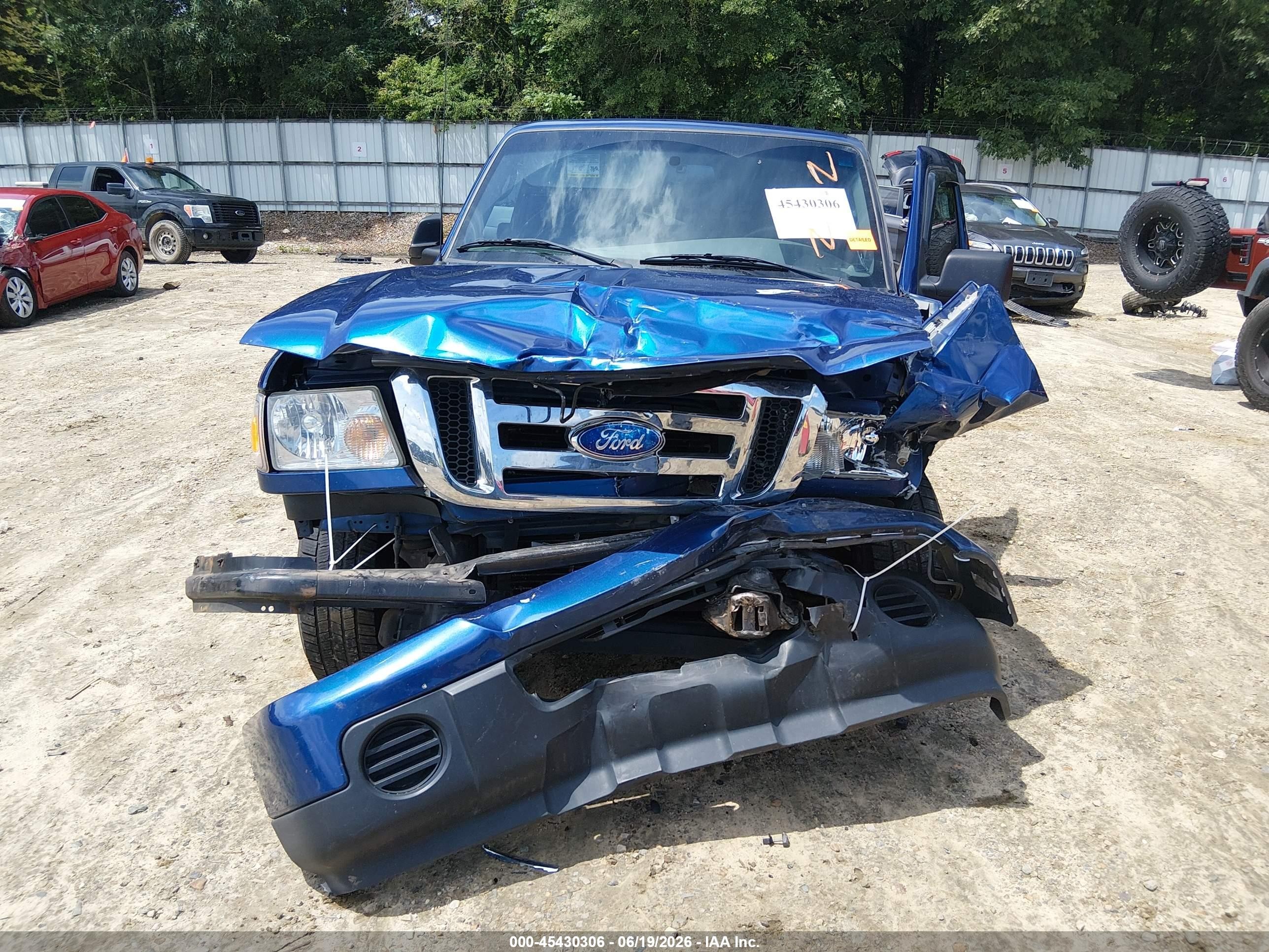 2008 Ford Ranger Xl/xlt Blue vin: 1FTYR14D38PB04495