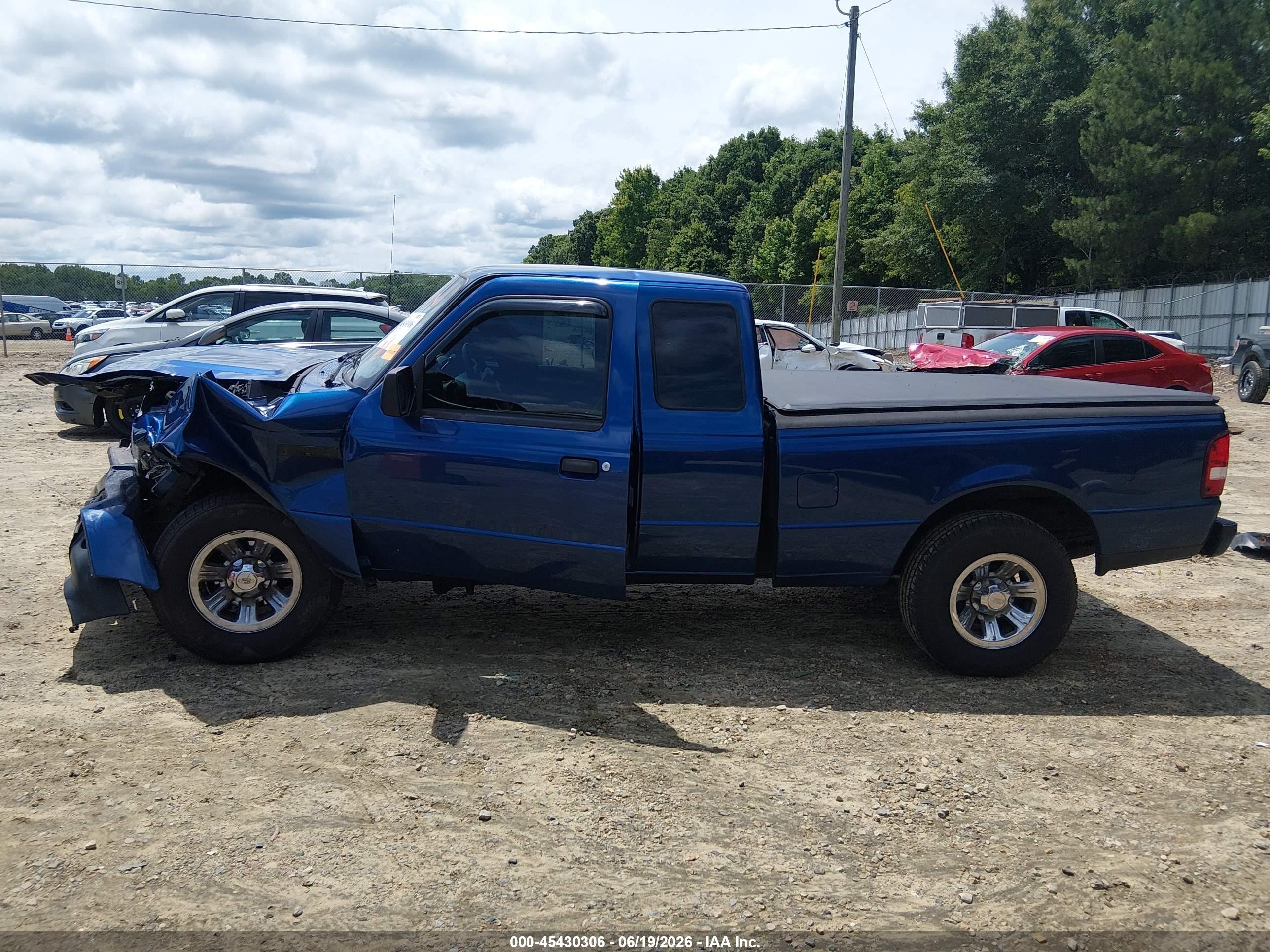 2008 Ford Ranger Xl/xlt Blue vin: 1FTYR14D38PB04495