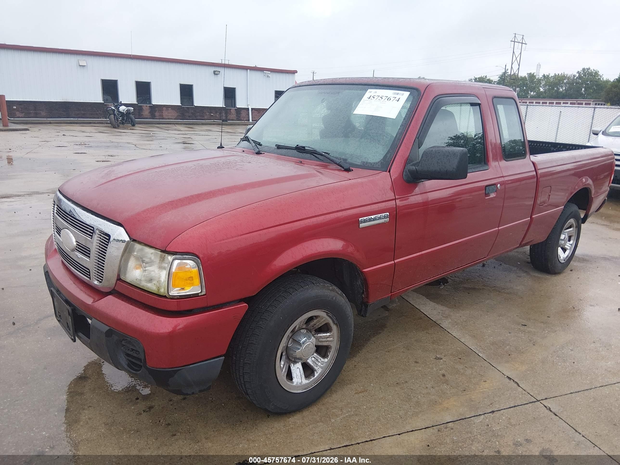 2008 Ford Ranger Xlt Red vin: 1FTYR14D38PB10135