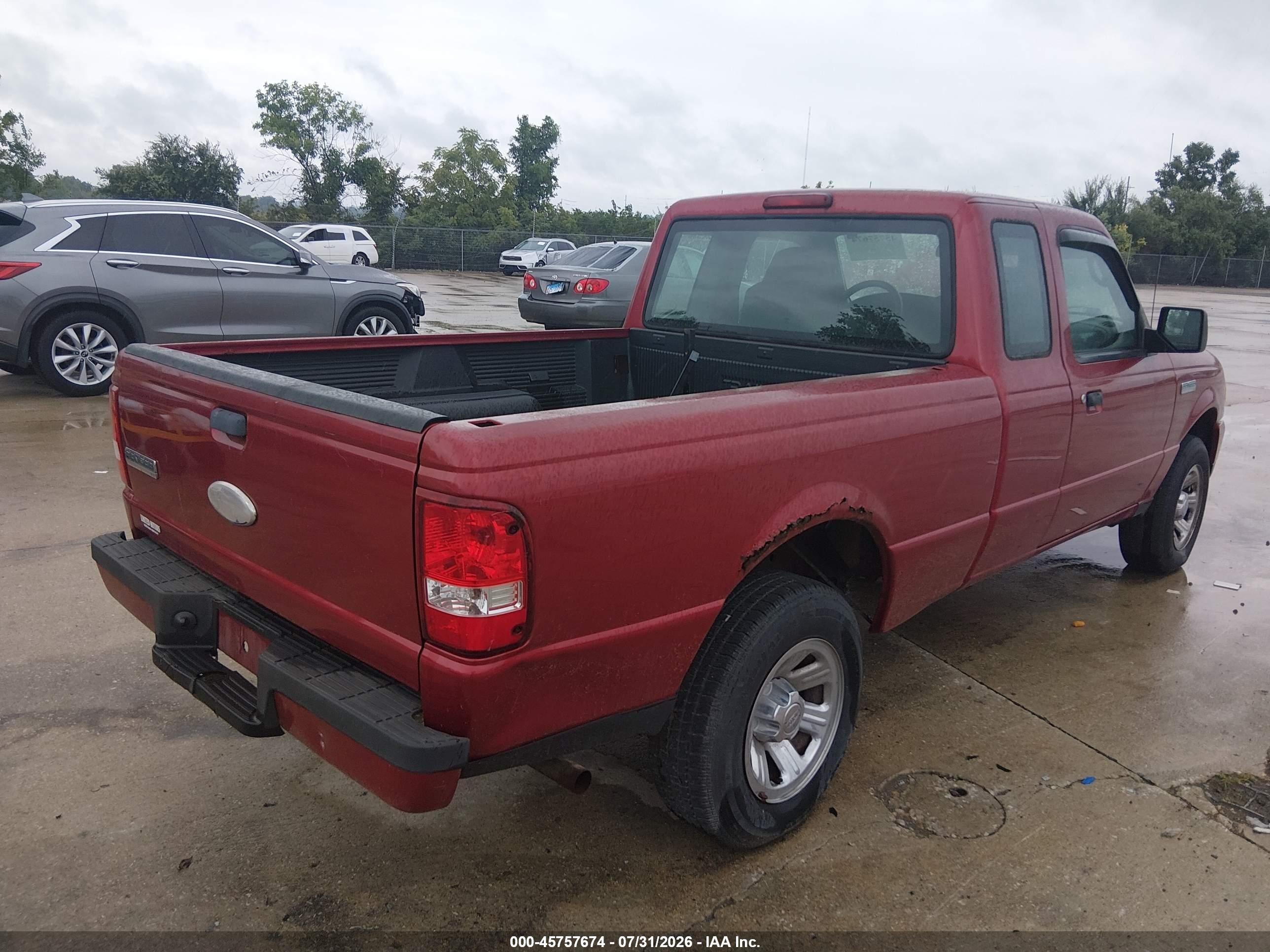 2008 Ford Ranger Xlt Red vin: 1FTYR14D38PB10135