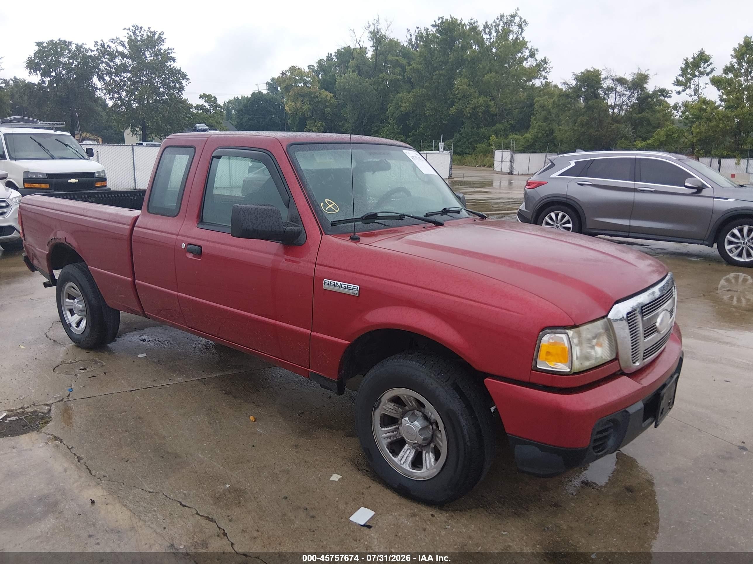 2008 Ford Ranger Xlt Red vin: 1FTYR14D38PB10135