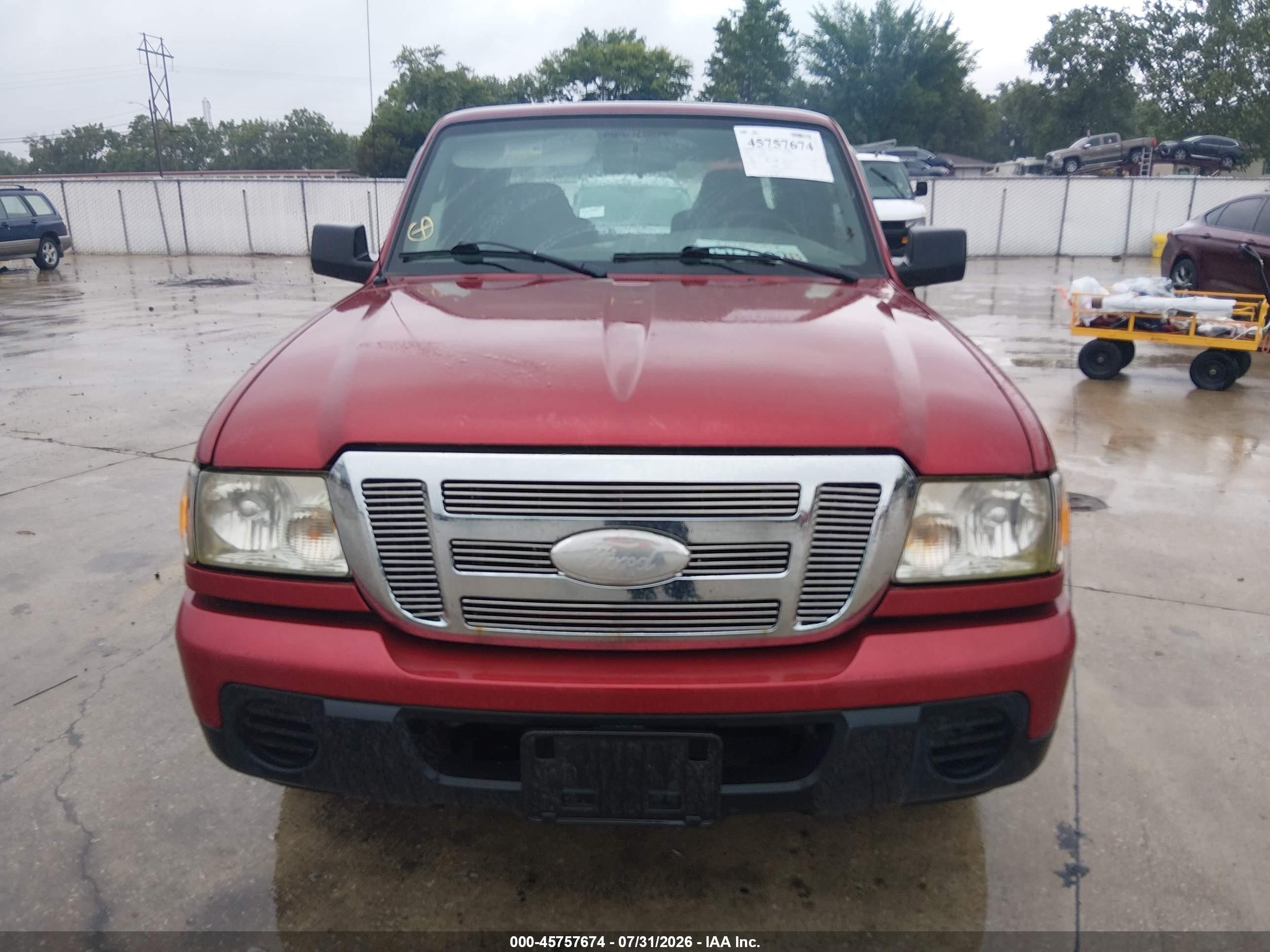 2008 Ford Ranger Xlt Red vin: 1FTYR14D38PB10135