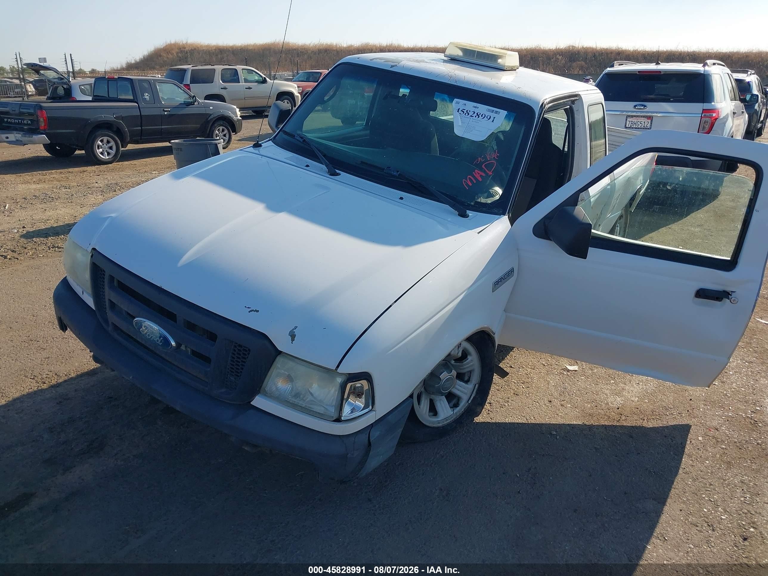 2009 Ford Ranger Xl/xlt White vin: 1FTYR14D39PA64923