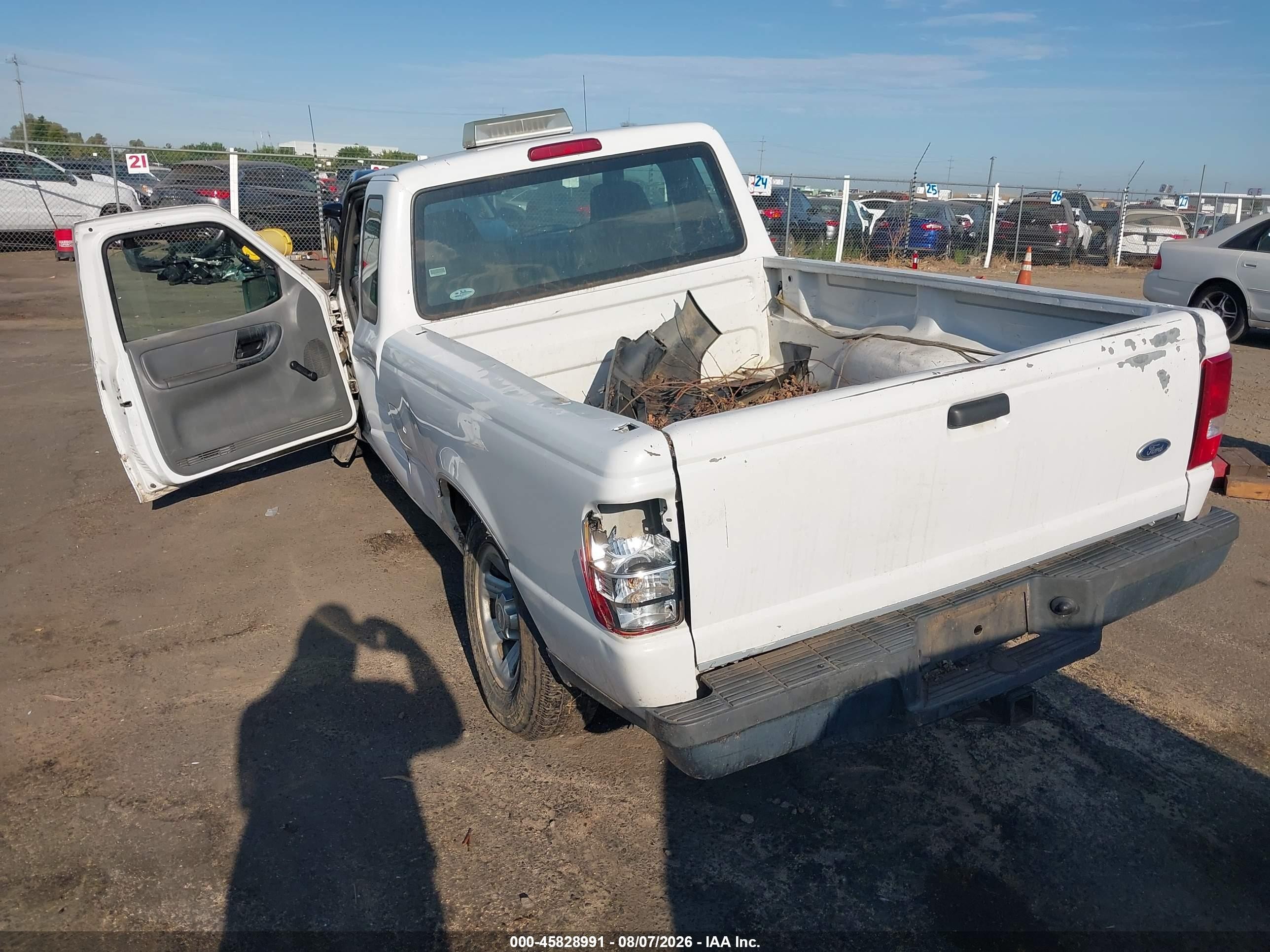 2009 Ford Ranger Xl/xlt White vin: 1FTYR14D39PA64923