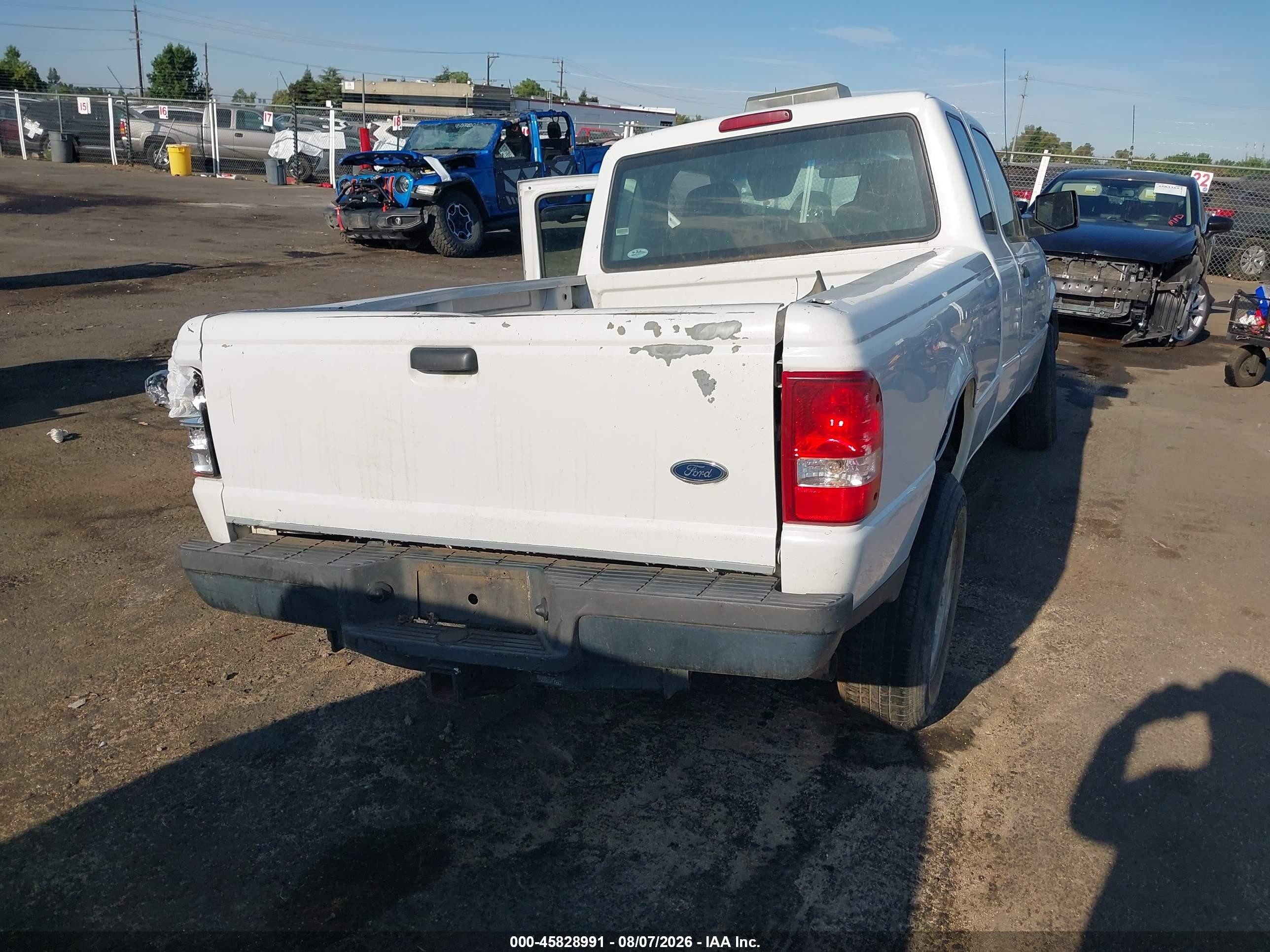 2009 Ford Ranger Xl/xlt White vin: 1FTYR14D39PA64923