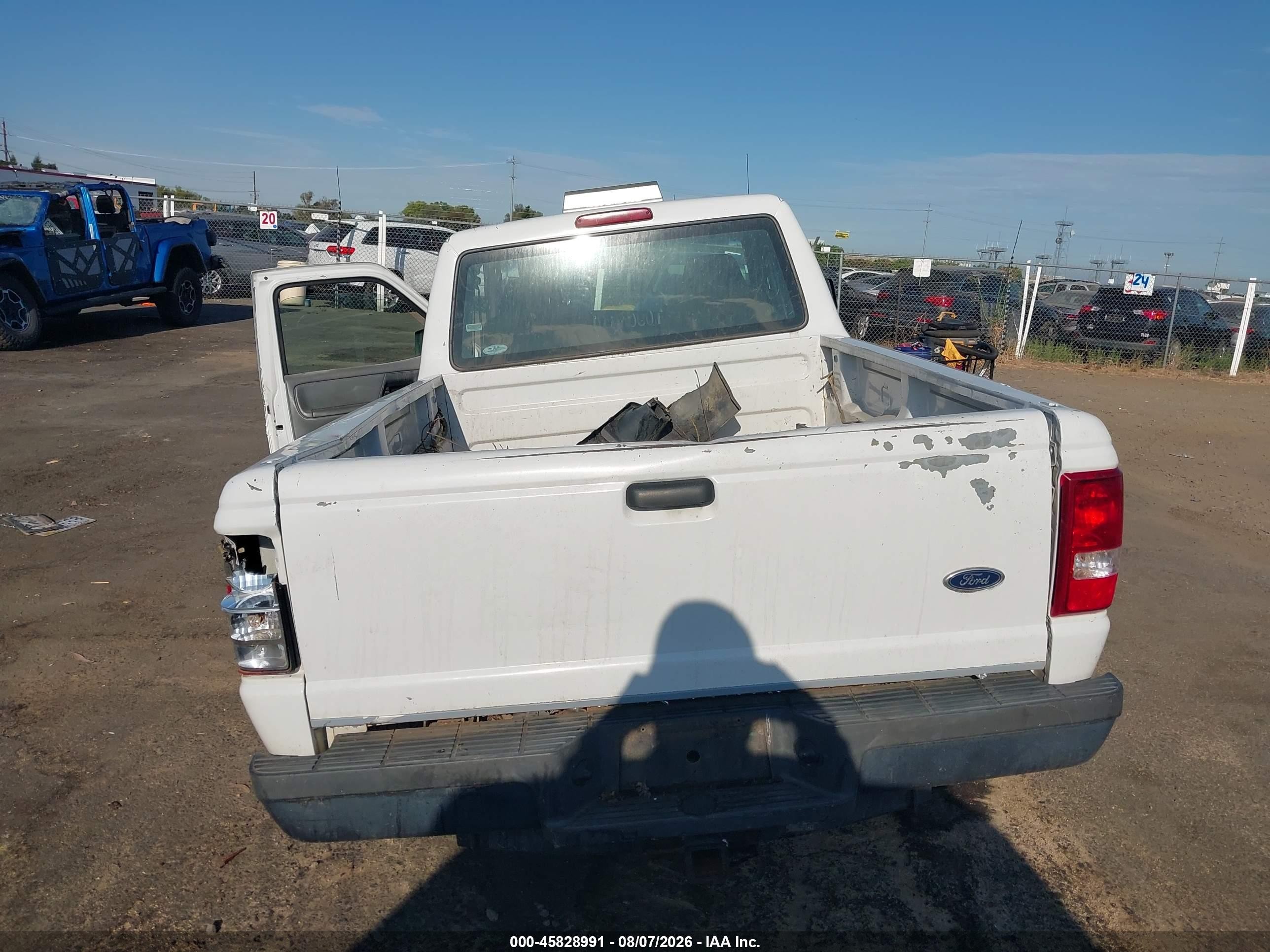2009 Ford Ranger Xl/xlt White vin: 1FTYR14D39PA64923