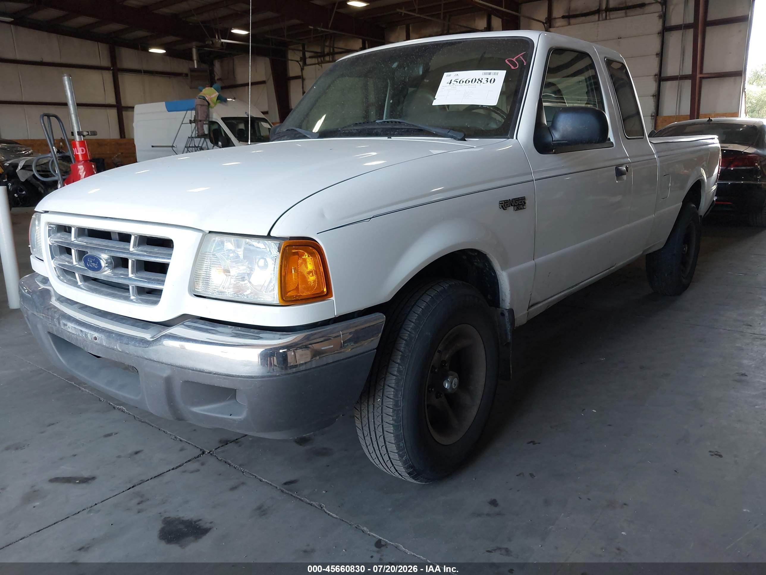 2002 Ford Ranger Xl/xlt White vin: 1FTYR14D42PA87407