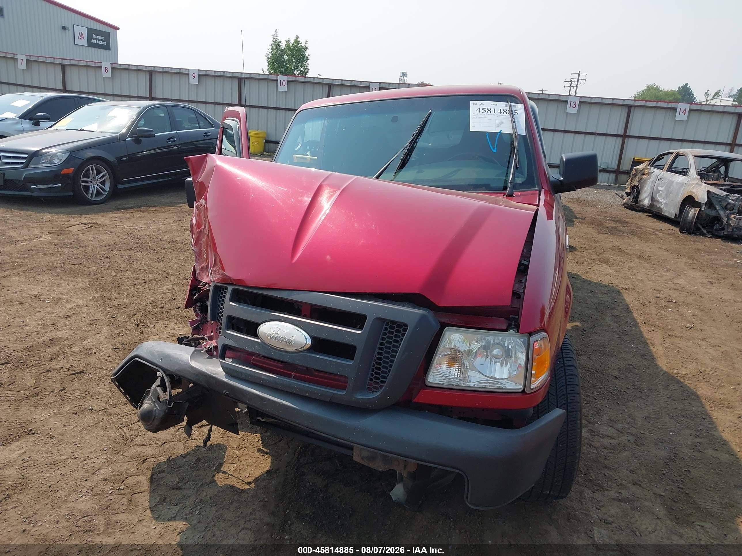 2007 Ford Ranger Stx/xl/xlt Red vin: 1FTYR14D47PA43057