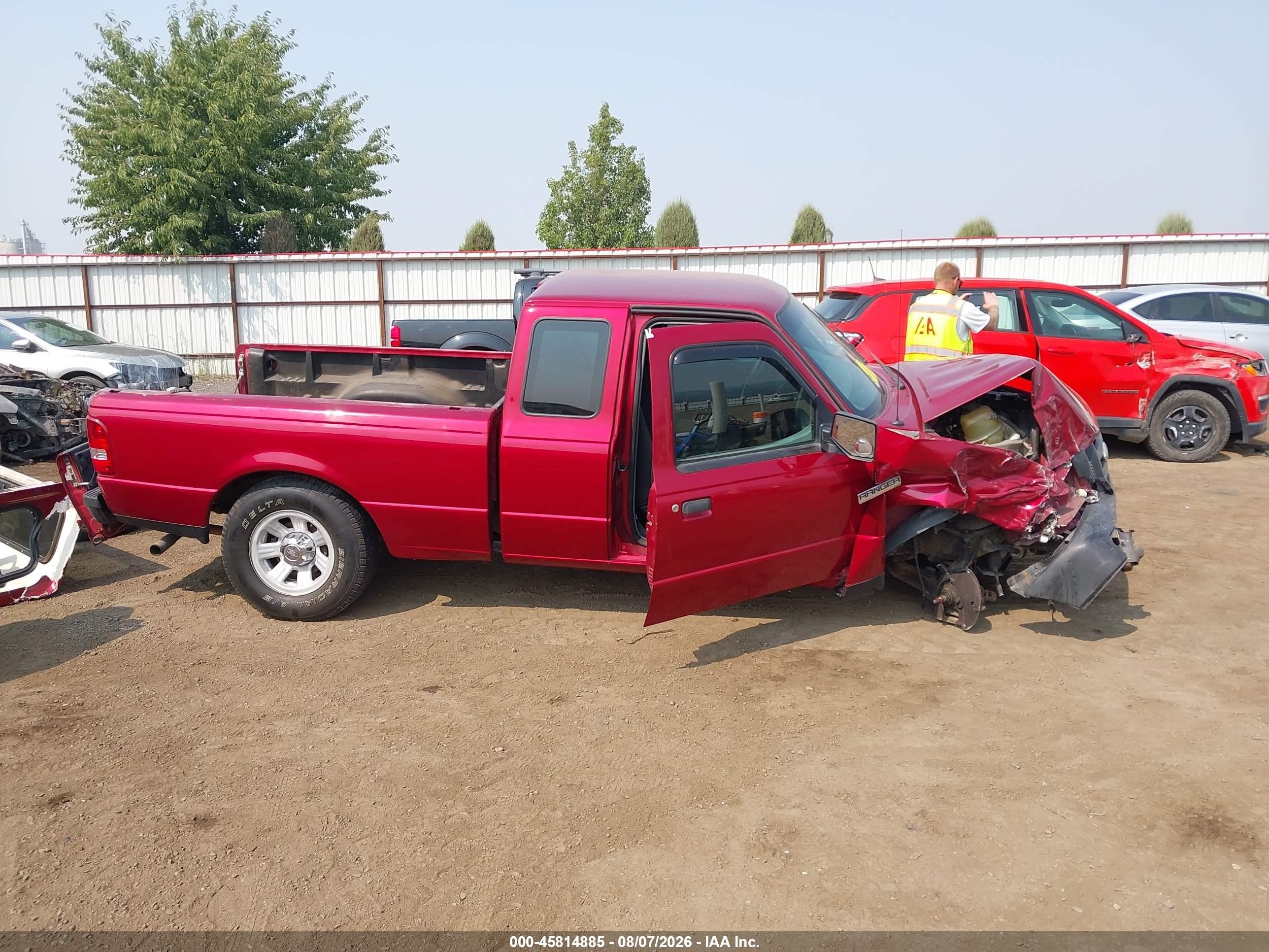 2007 Ford Ranger Stx/xl/xlt Red vin: 1FTYR14D47PA43057