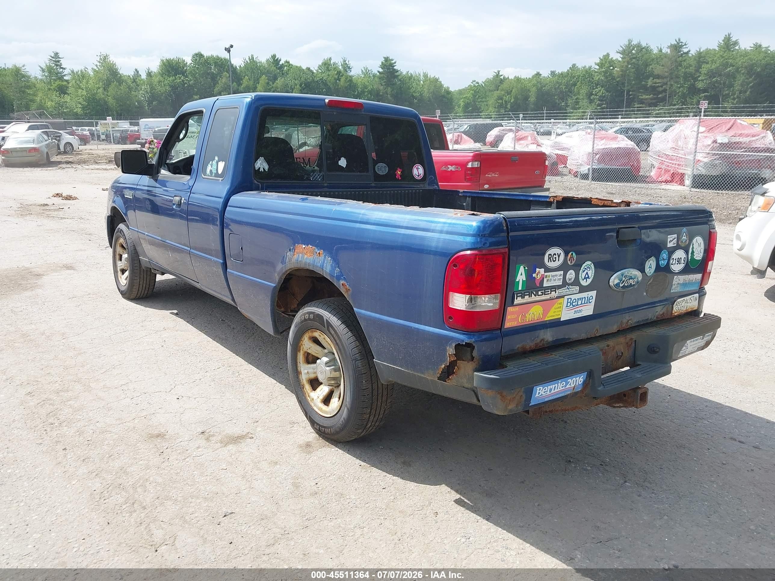 2009 Ford Ranger Xl/xlt Синий vin: 1FTYR14D59PA11303