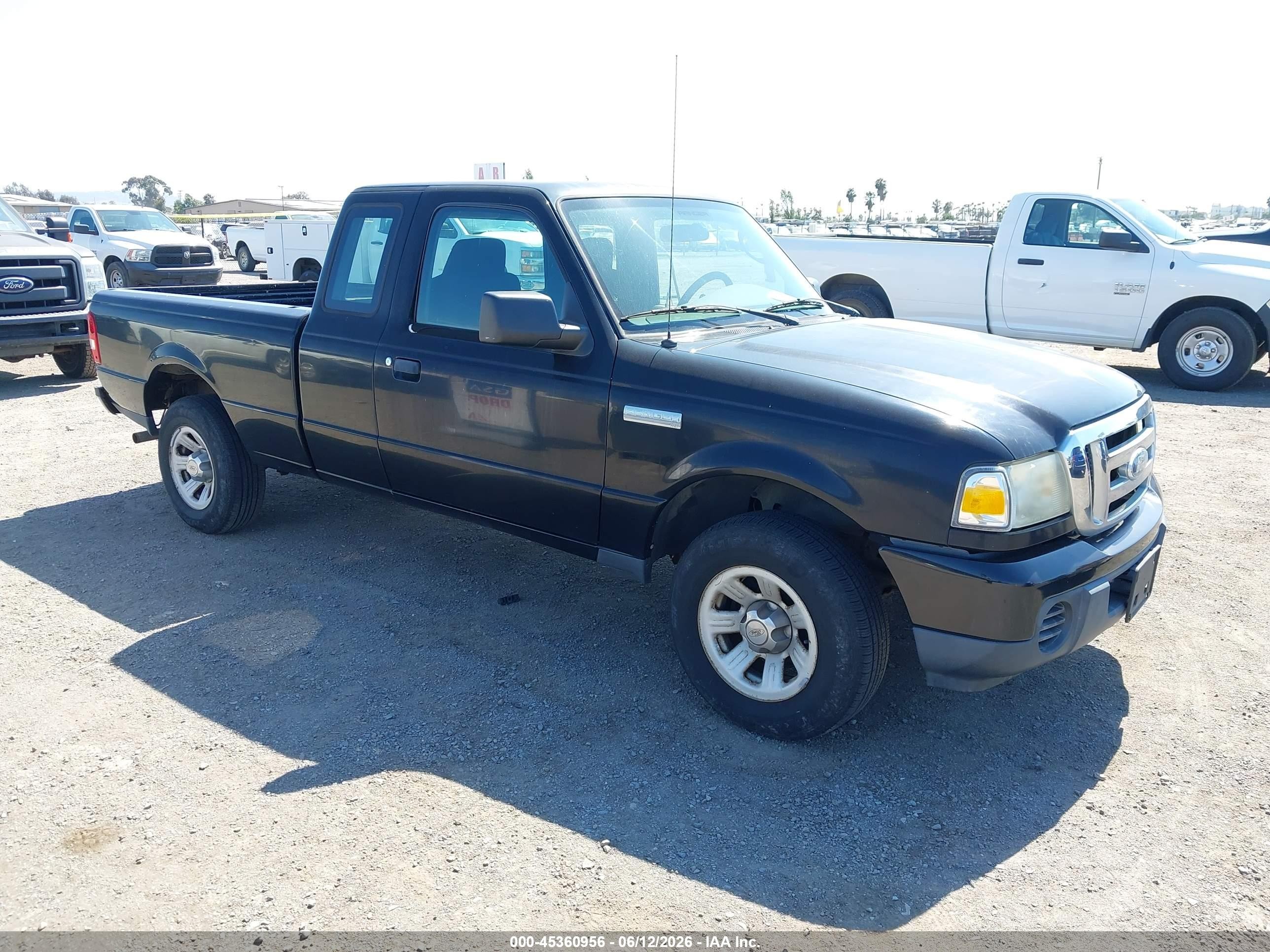 2009 Ford Ranger Xl/xlt Black vin: 1FTYR14D59PA68195