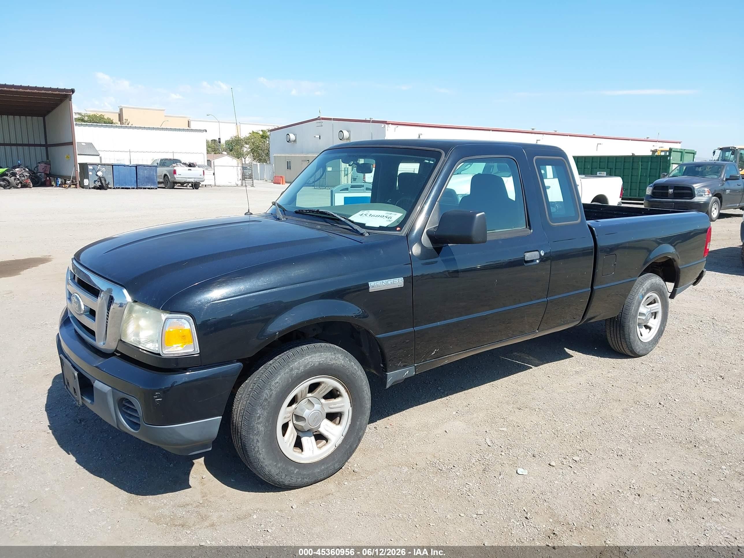 2009 Ford Ranger Xl/xlt Black vin: 1FTYR14D59PA68195