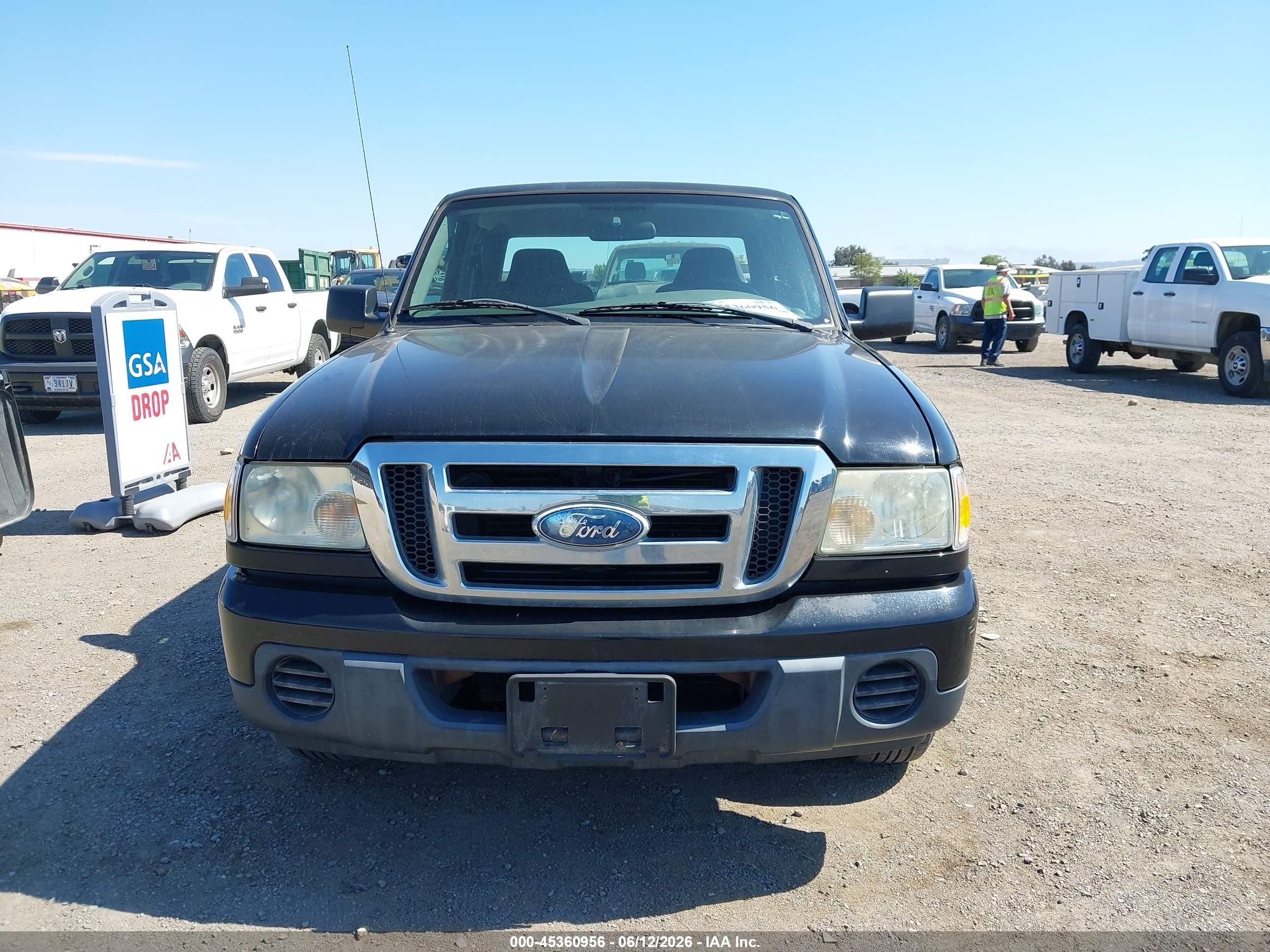 2009 Ford Ranger Xl/xlt Black vin: 1FTYR14D59PA68195