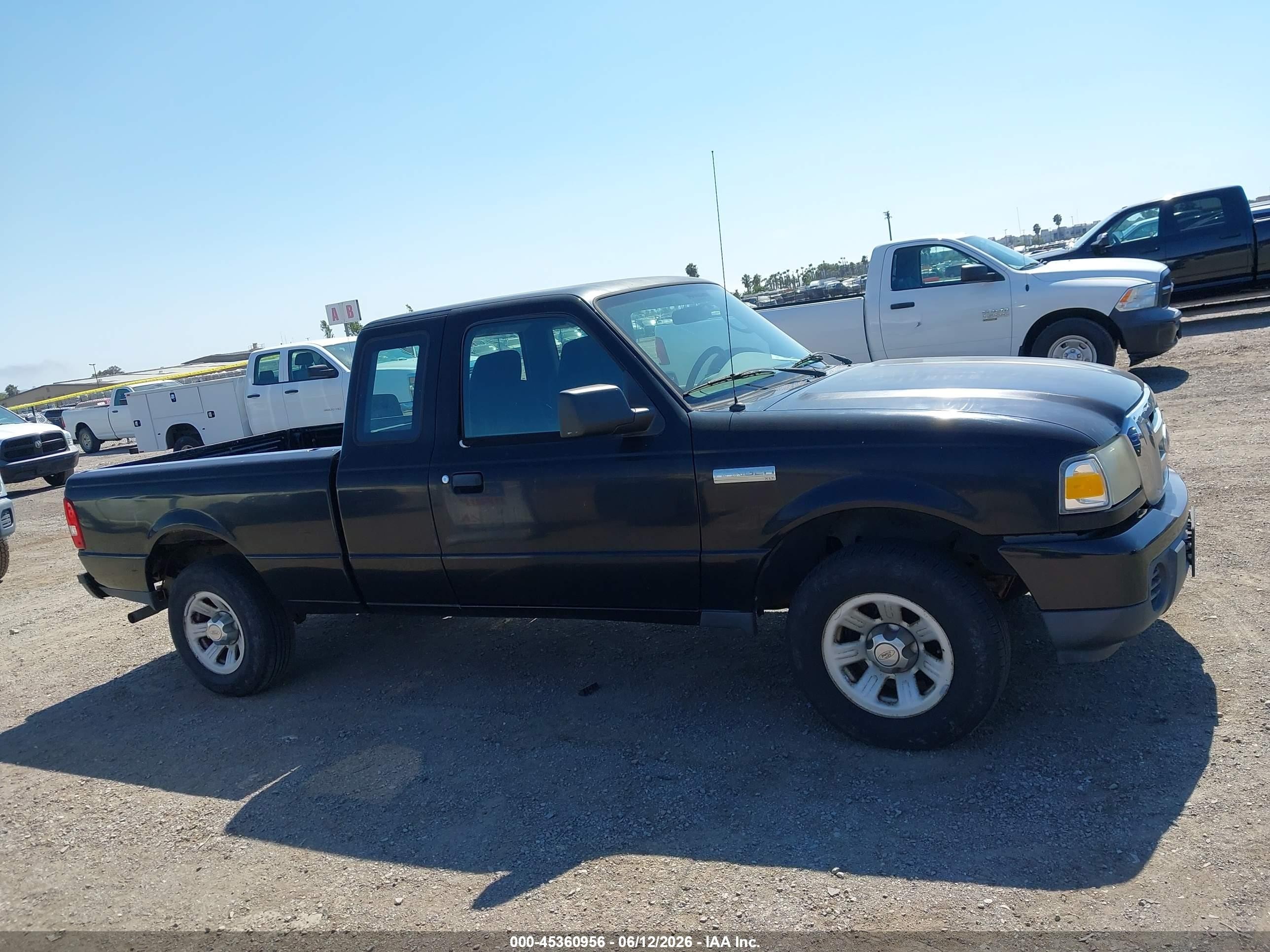 2009 Ford Ranger Xl/xlt Black vin: 1FTYR14D59PA68195