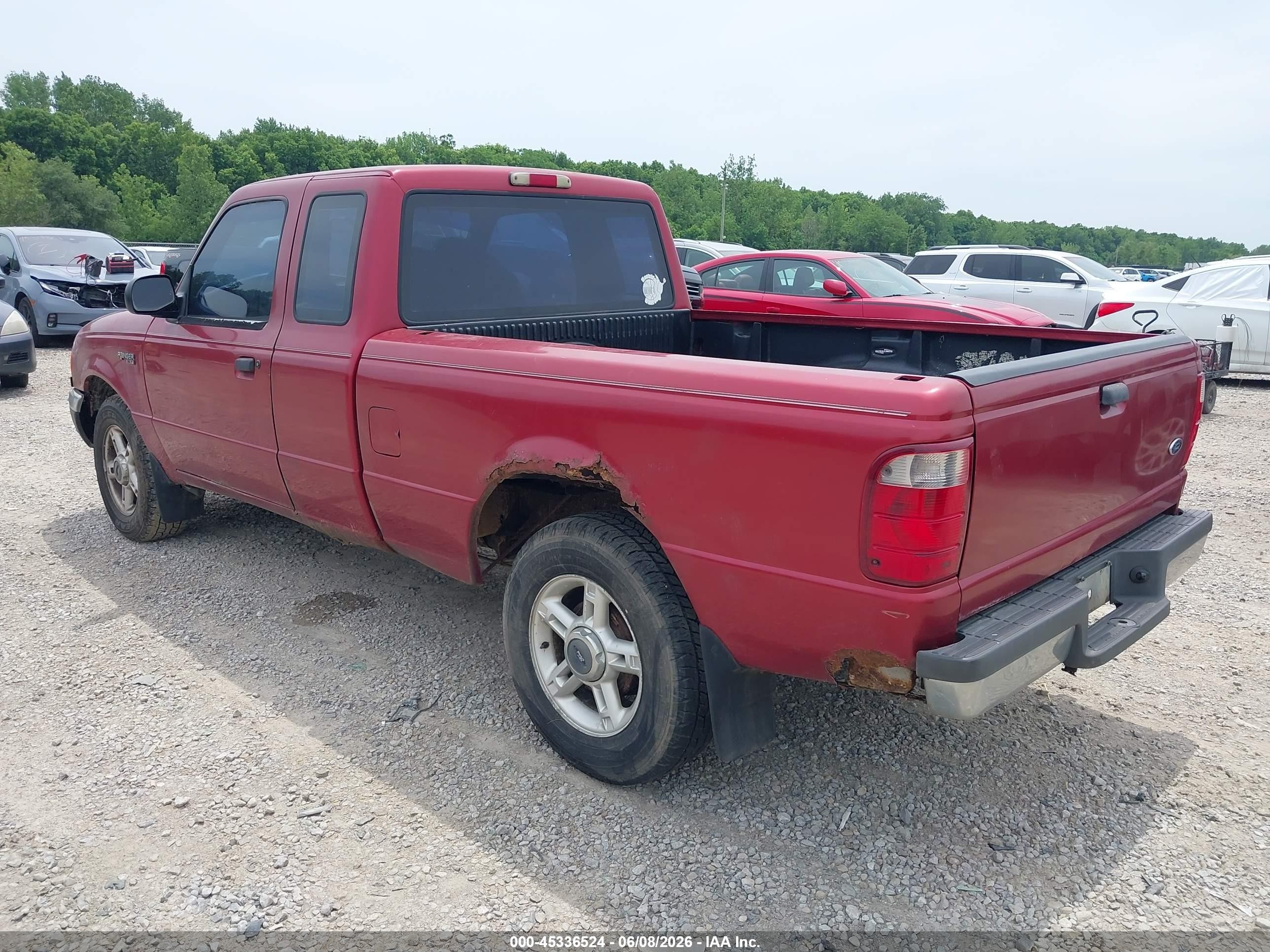 2001 Ford Ranger Xl/xlt Red vin: 1FTYR14D61PB09230