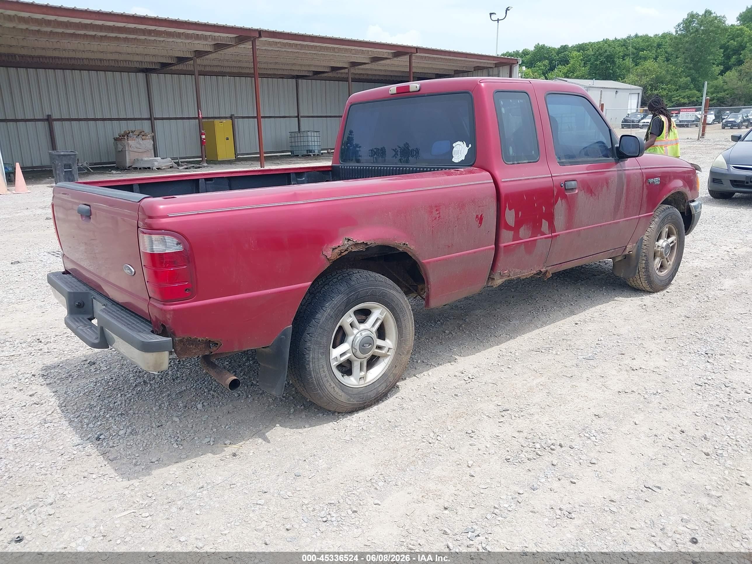 2001 Ford Ranger Xl/xlt Red vin: 1FTYR14D61PB09230