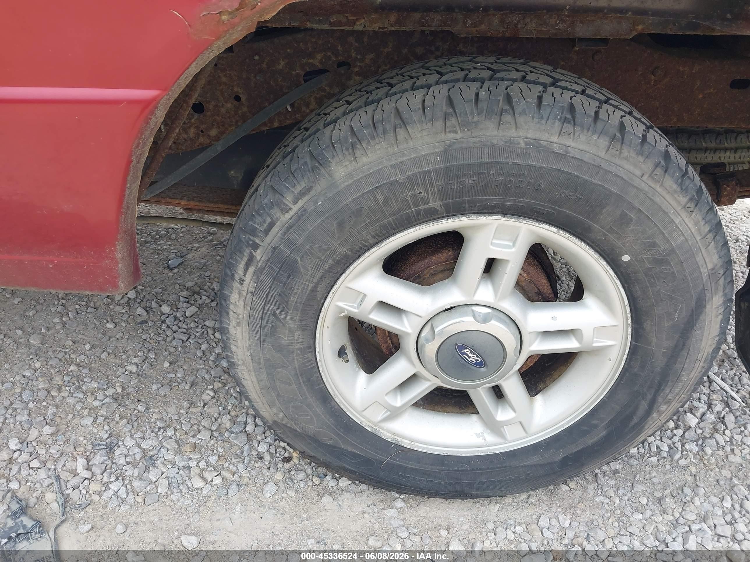 2001 Ford Ranger Xl/xlt Red vin: 1FTYR14D61PB09230