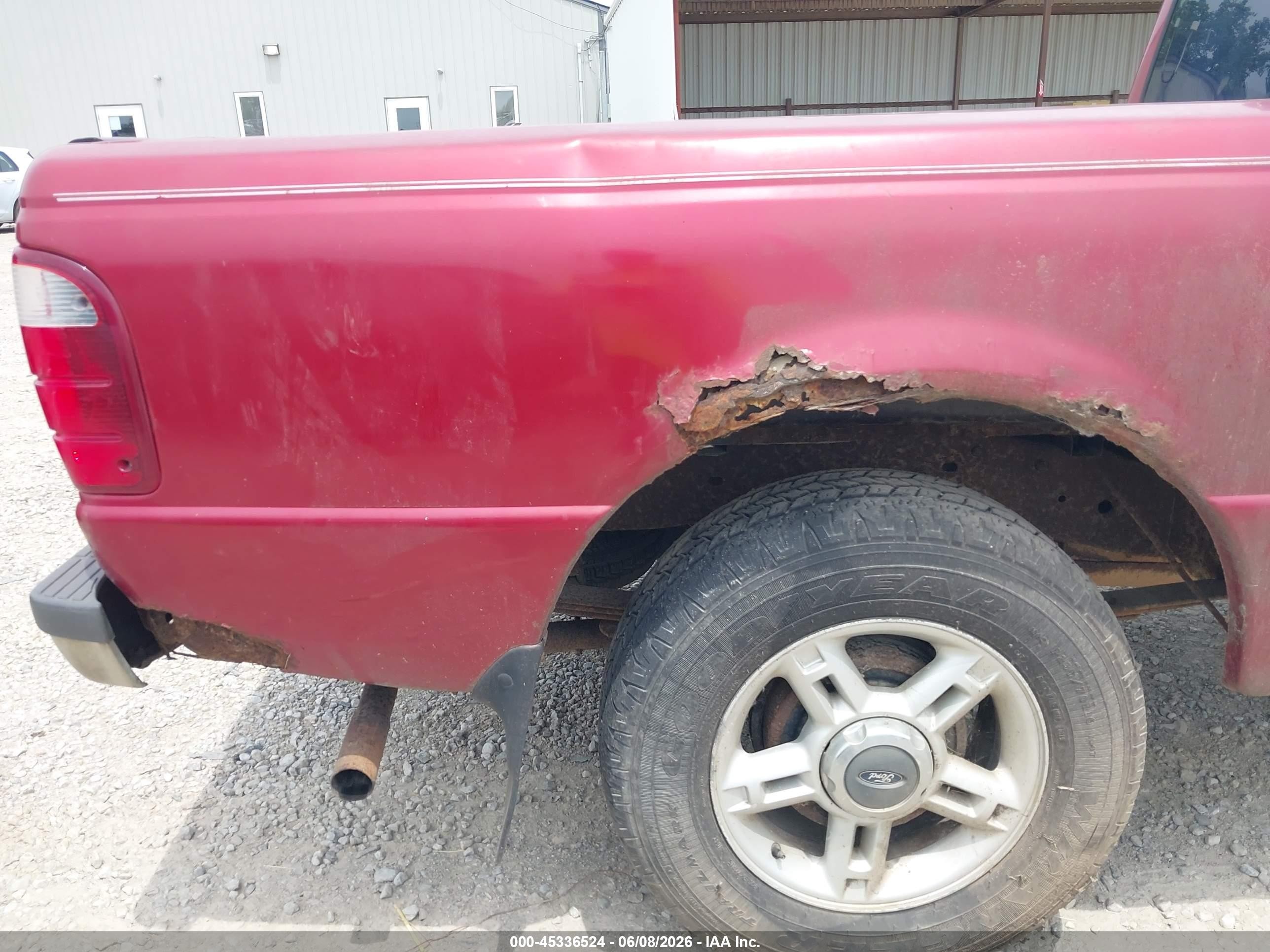 2001 Ford Ranger Xl/xlt Red vin: 1FTYR14D61PB09230