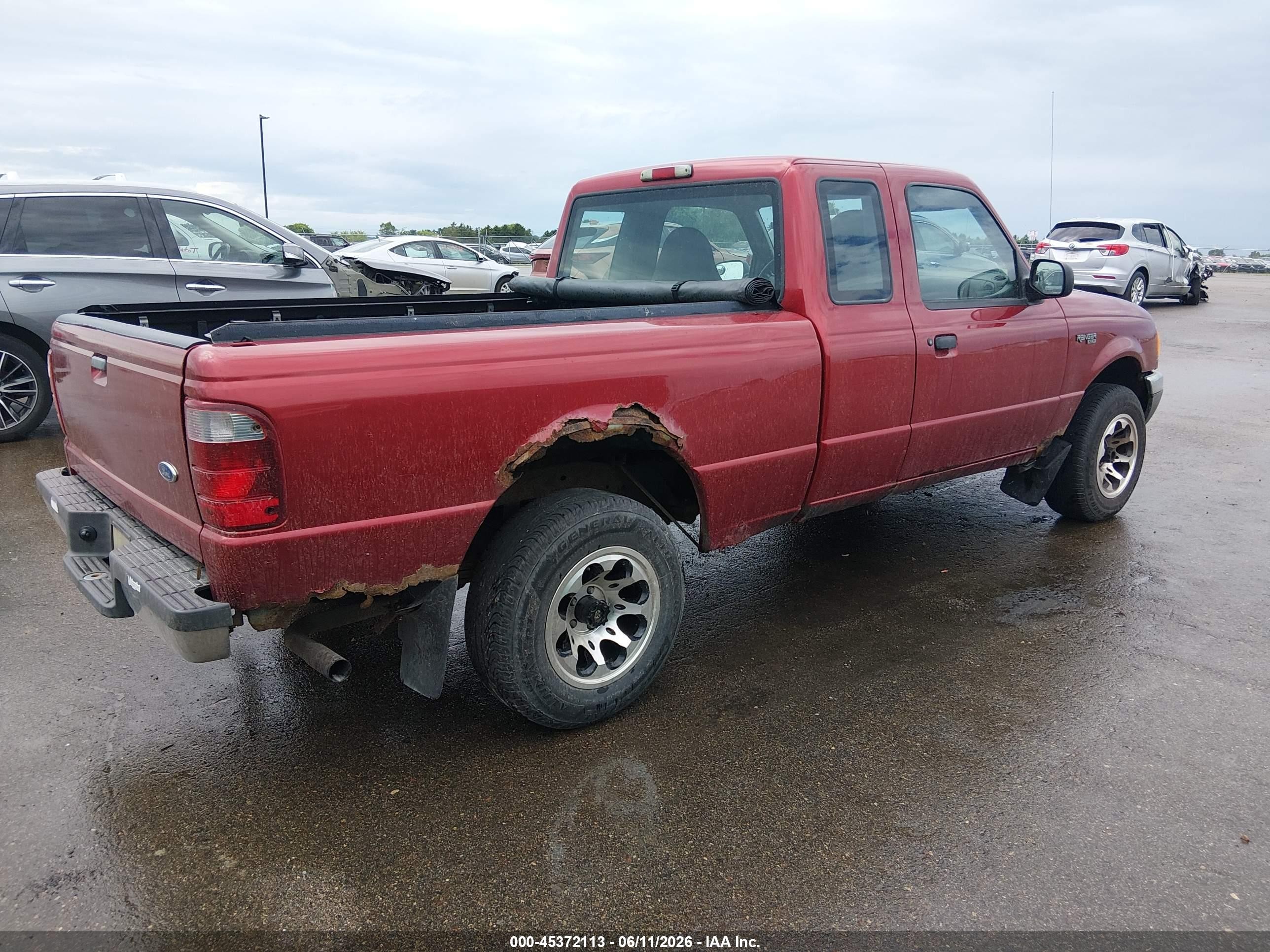 2001 Ford Ranger Xl/xlt Red vin: 1FTYR14D71PB69145