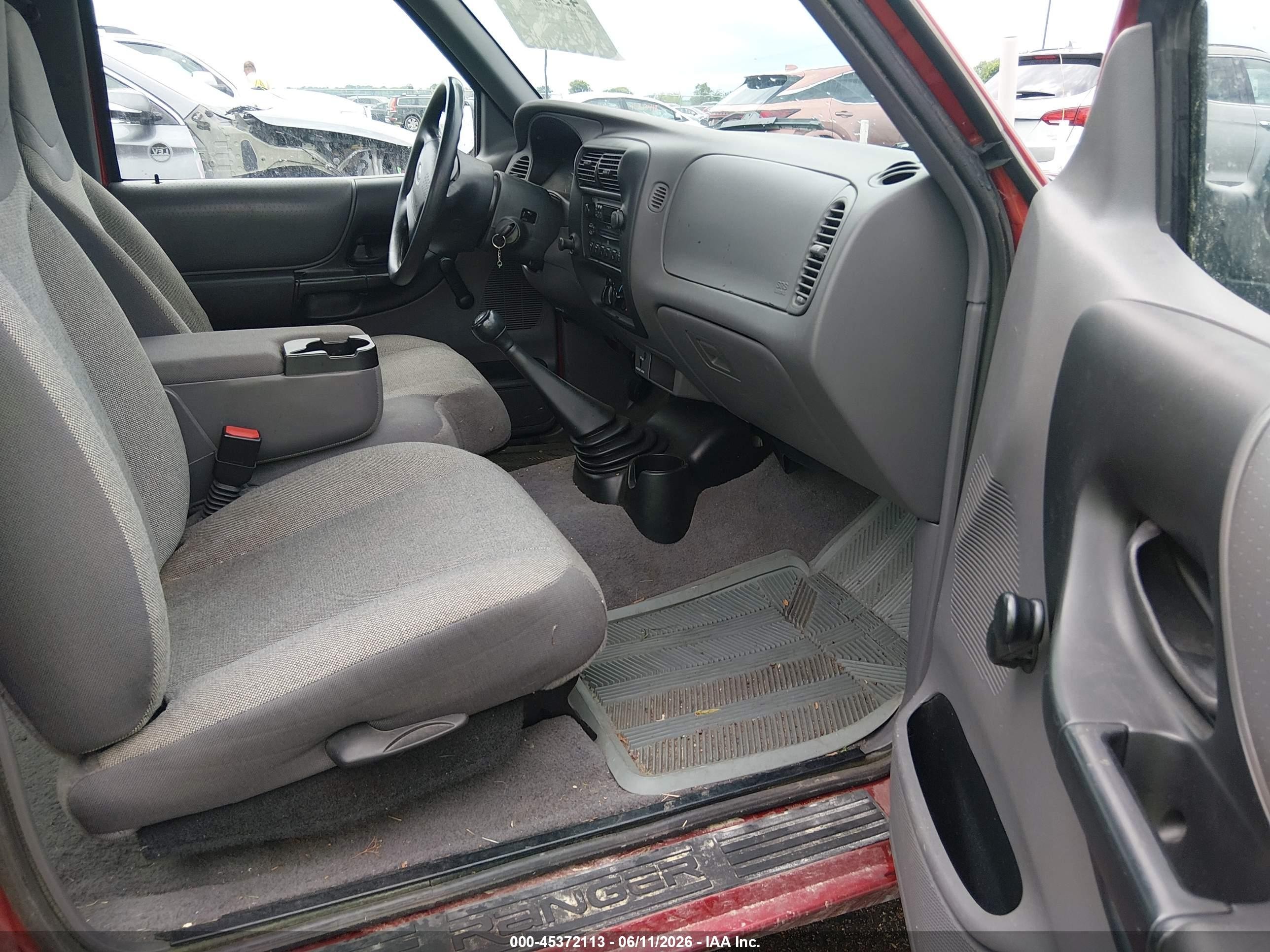 2001 Ford Ranger Xl/xlt Red vin: 1FTYR14D71PB69145