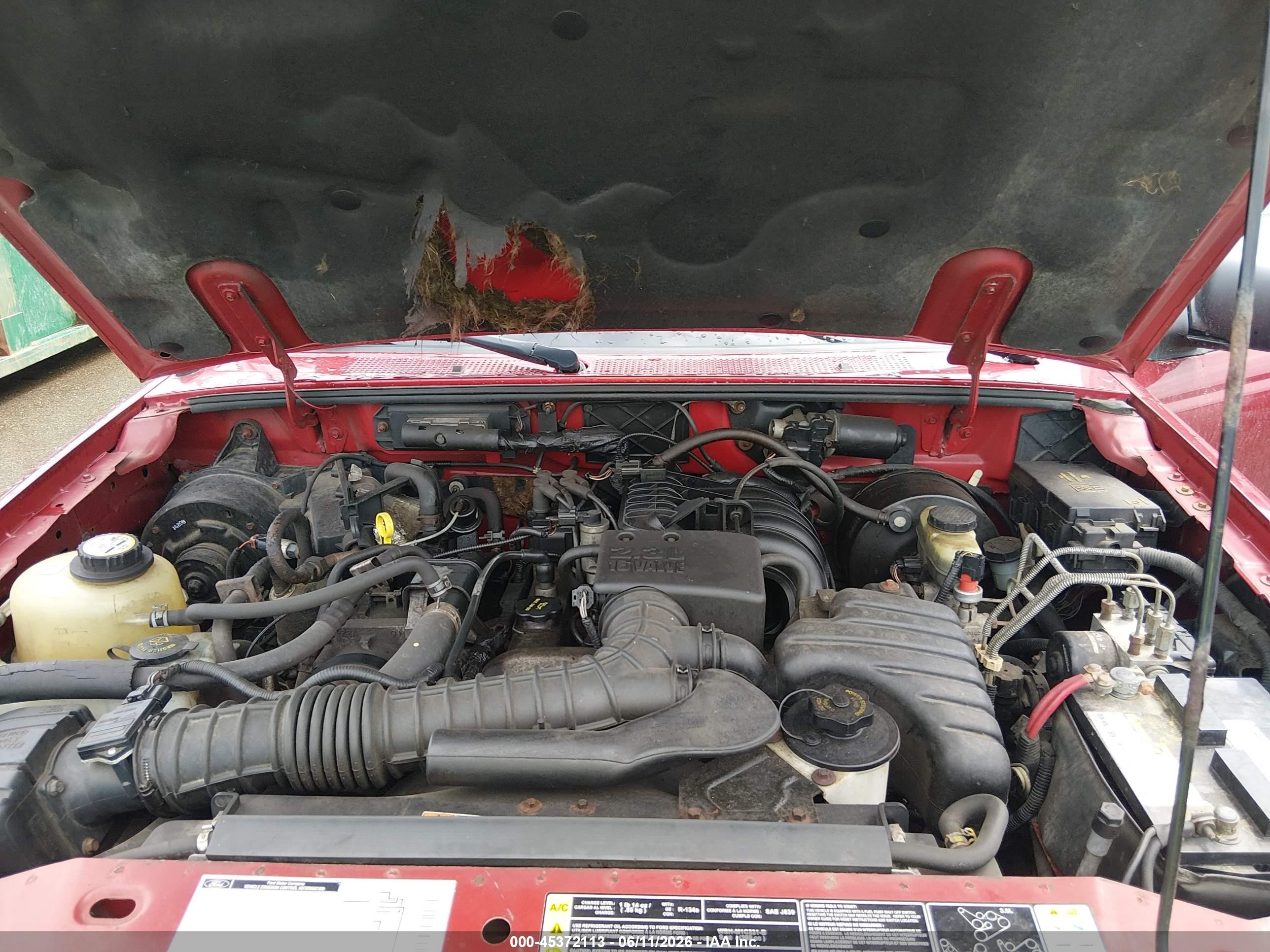 2001 Ford Ranger Xl/xlt Red vin: 1FTYR14D71PB69145