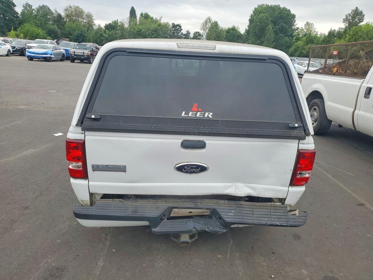 2009 Ford Ranger Super Cab White vin: 1FTYR14D79PA01646