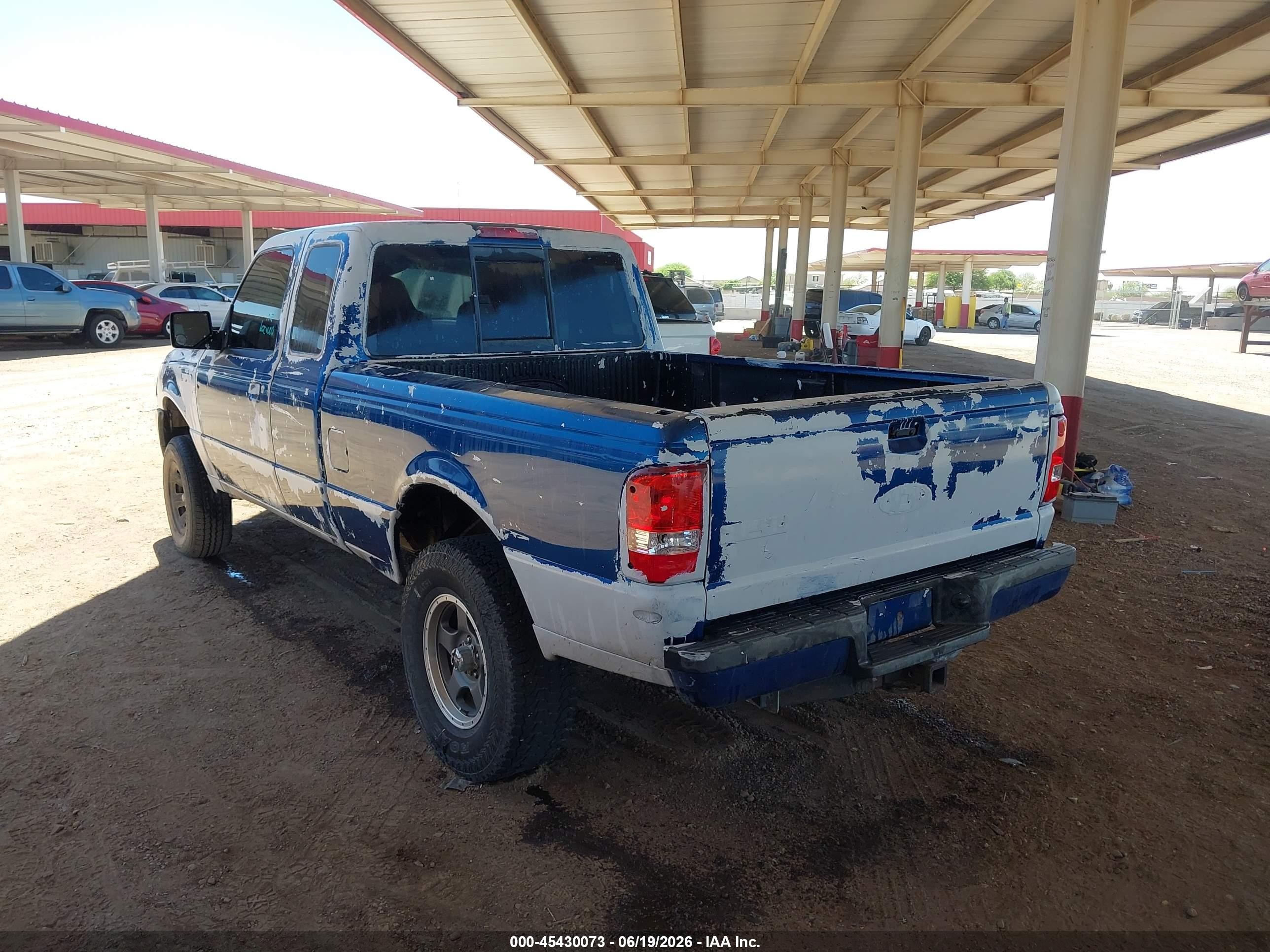 2009 Ford Ranger Xl/xlt Blue vin: 1FTYR14D89PA59331