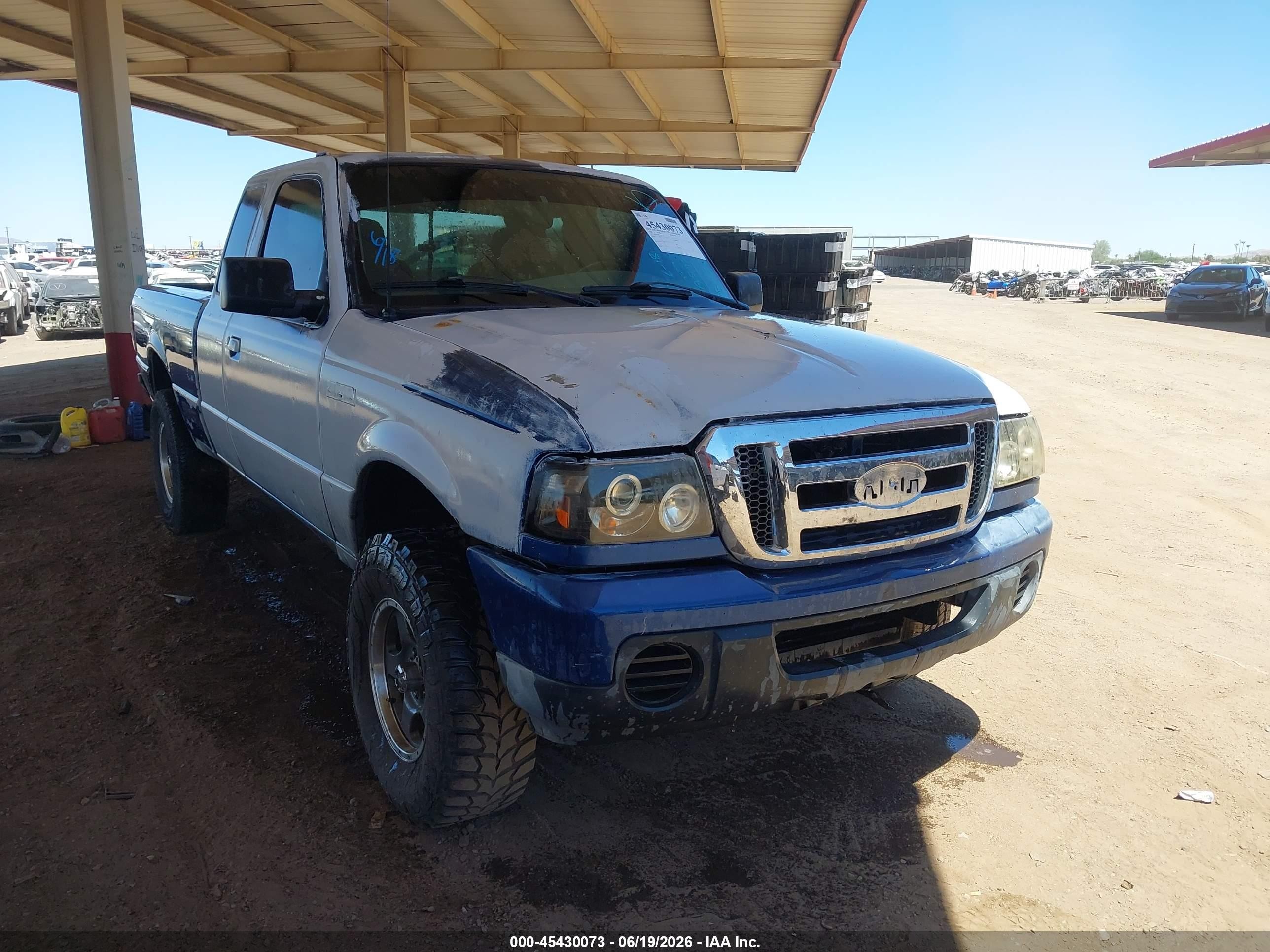 2009 Ford Ranger Xl/xlt Blue vin: 1FTYR14D89PA59331