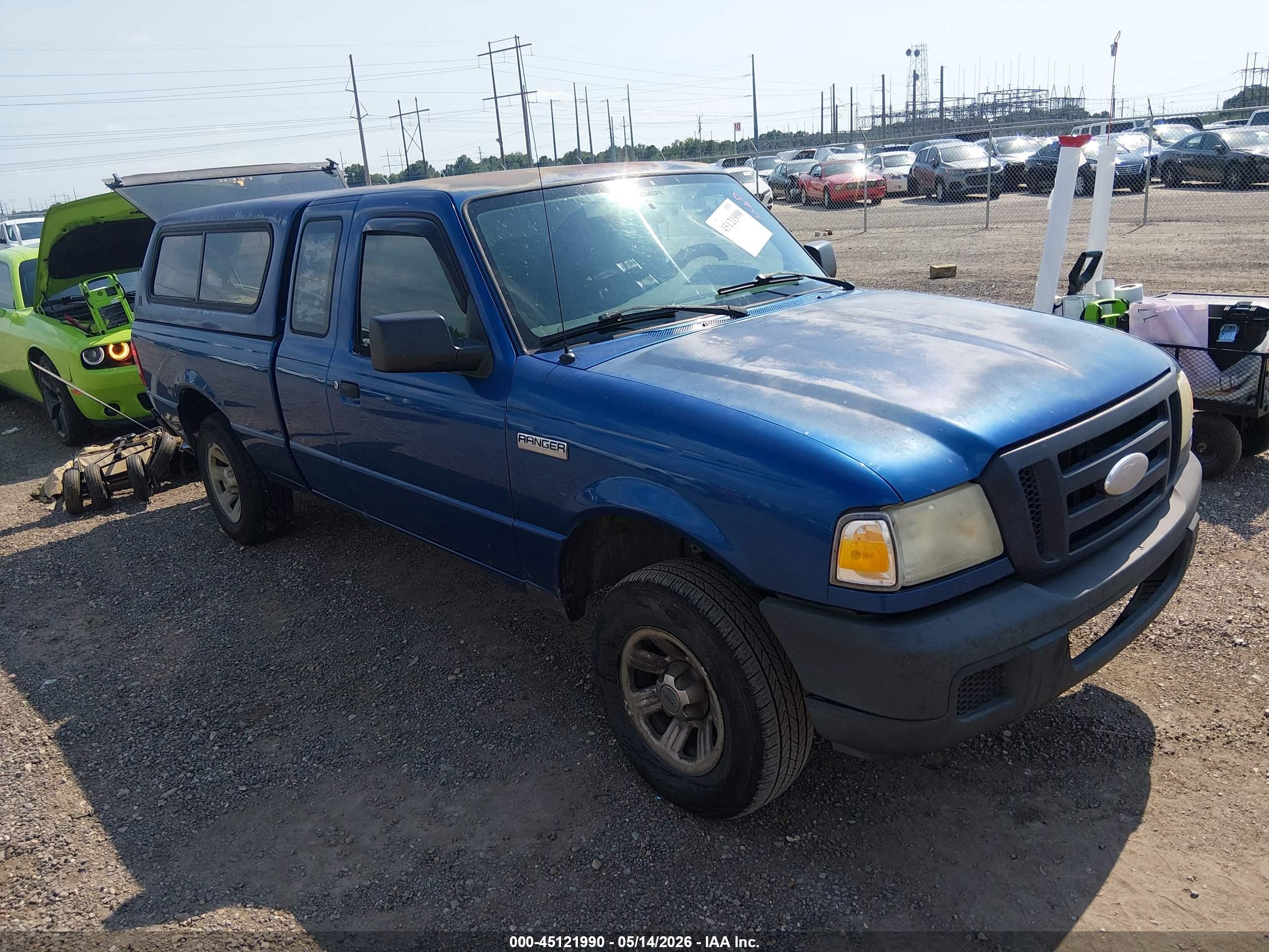2007 Ford Ranger Stx/xl/xlt Blue vin: 1FTYR14D97PA85918