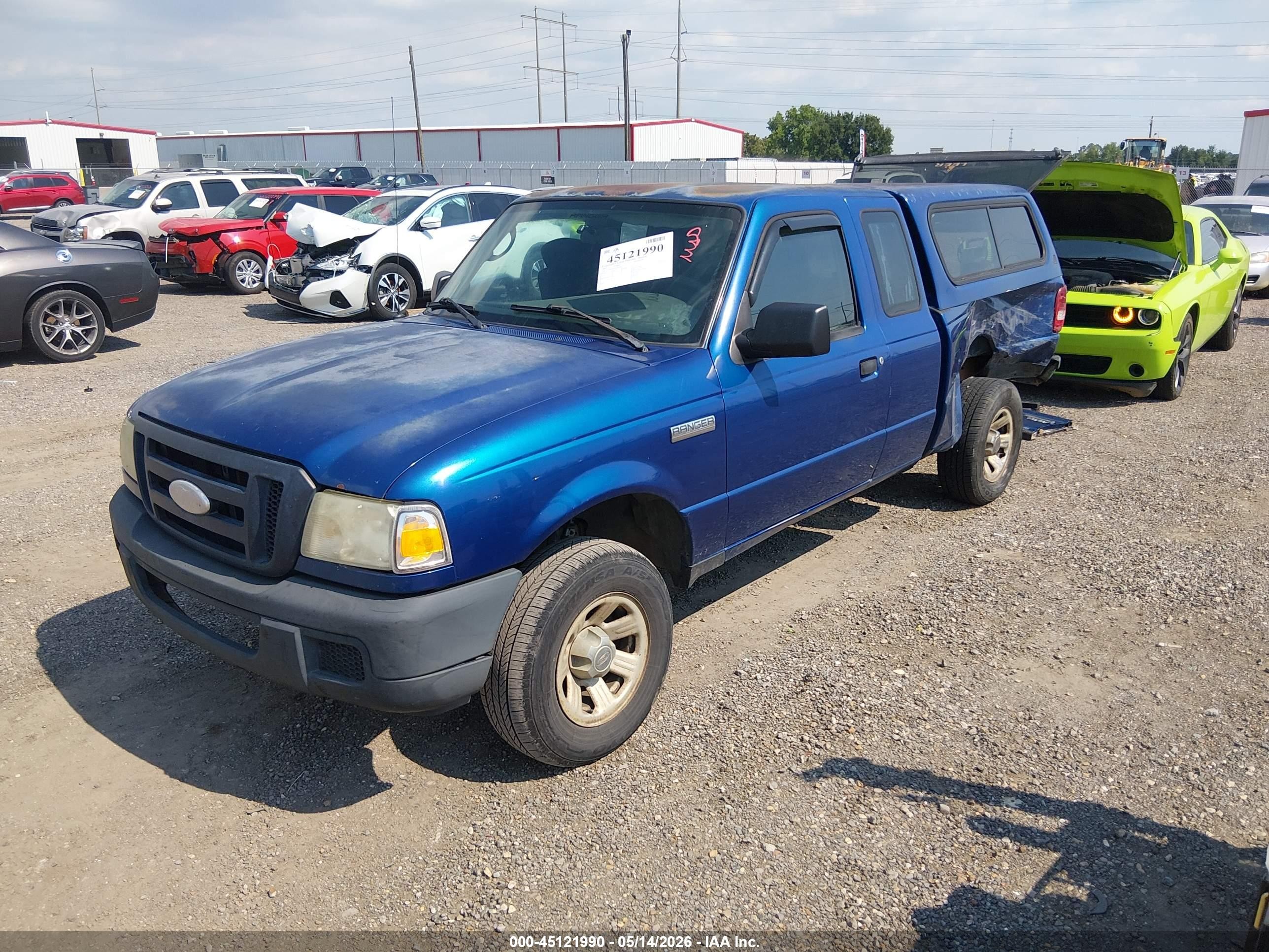 2007 Ford Ranger Stx/xl/xlt Blue vin: 1FTYR14D97PA85918