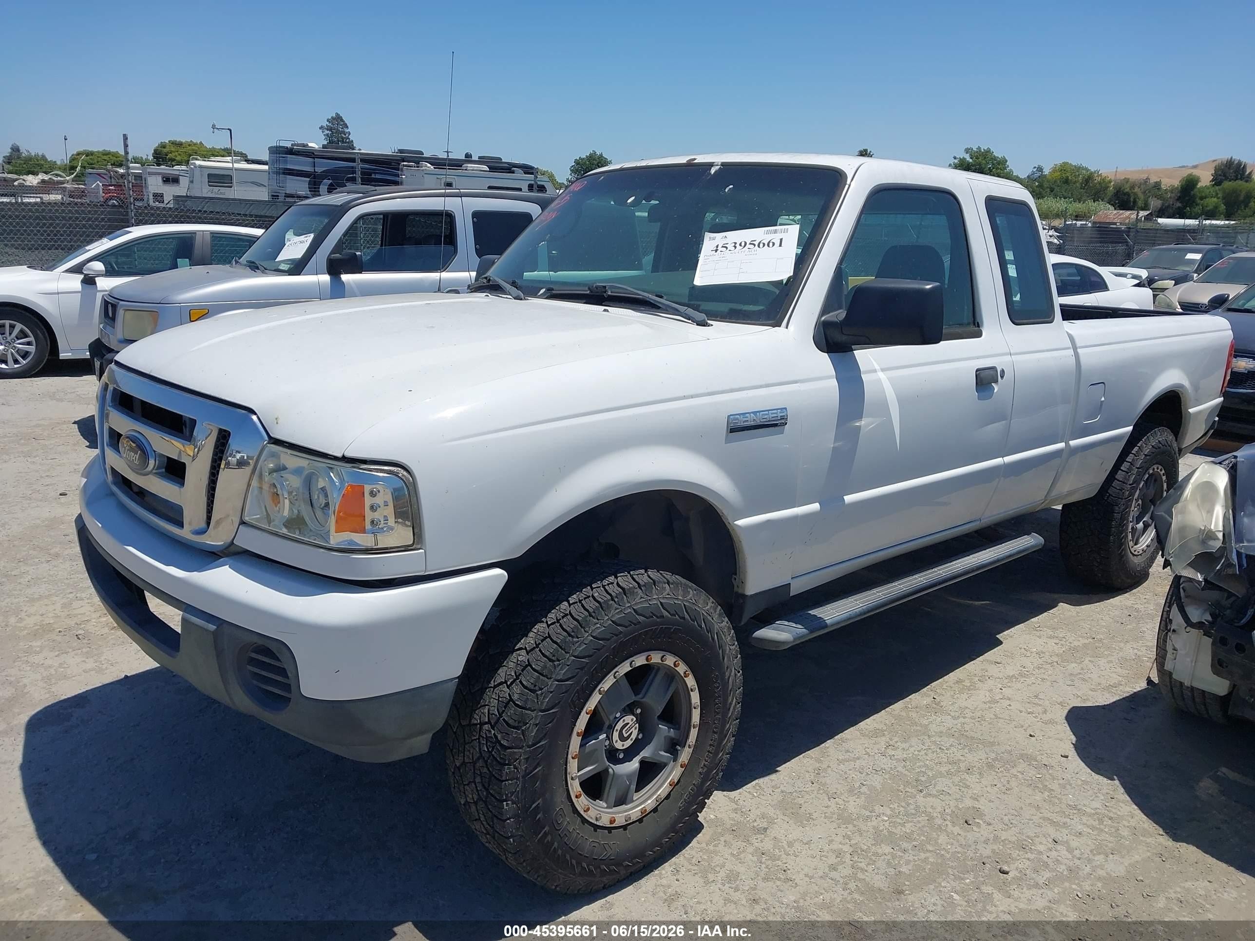 2009 Ford Ranger Xl/xlt White vin: 1FTYR14D99PA25656