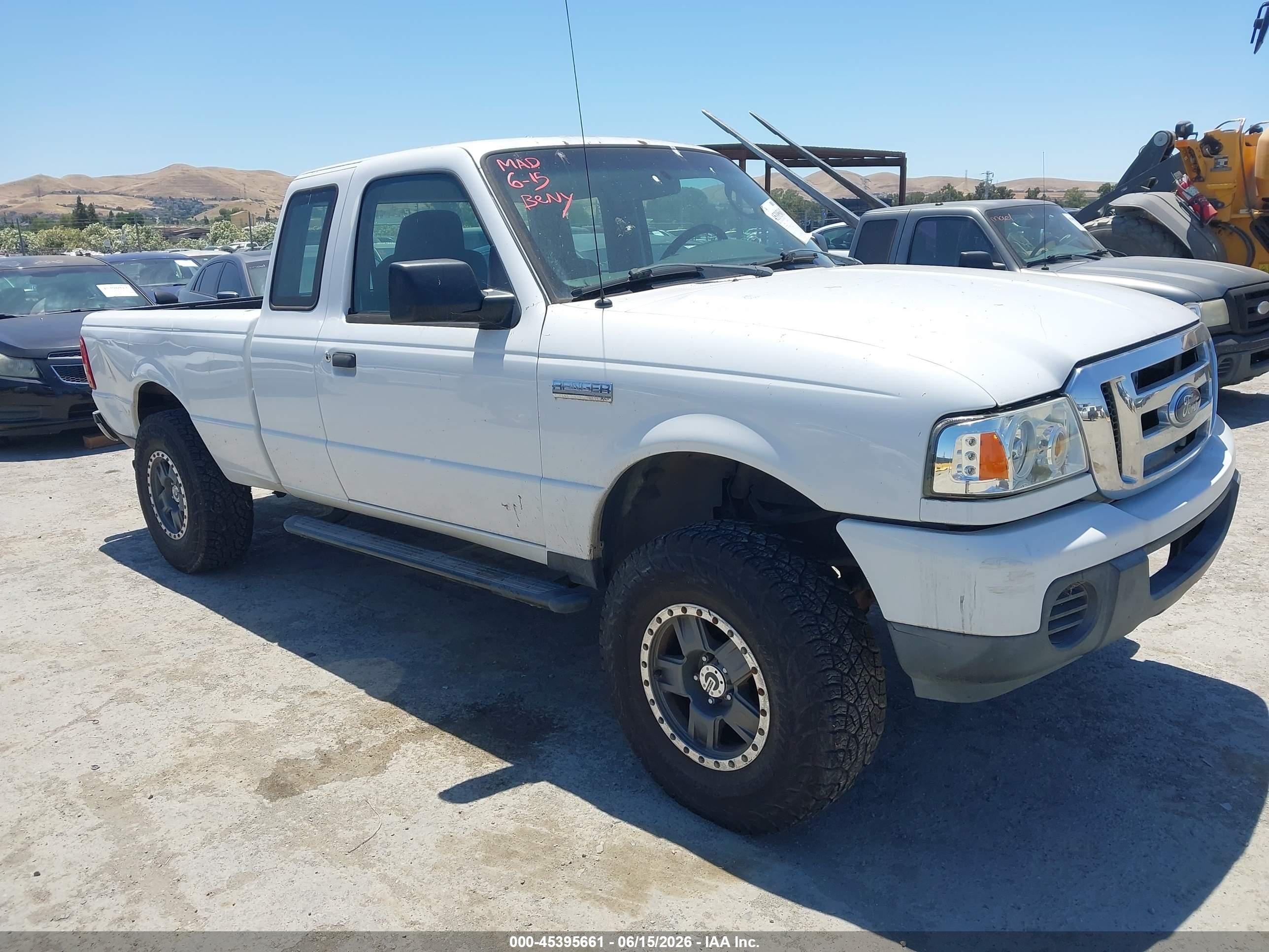 2009 Ford Ranger Xl/xlt White vin: 1FTYR14D99PA25656